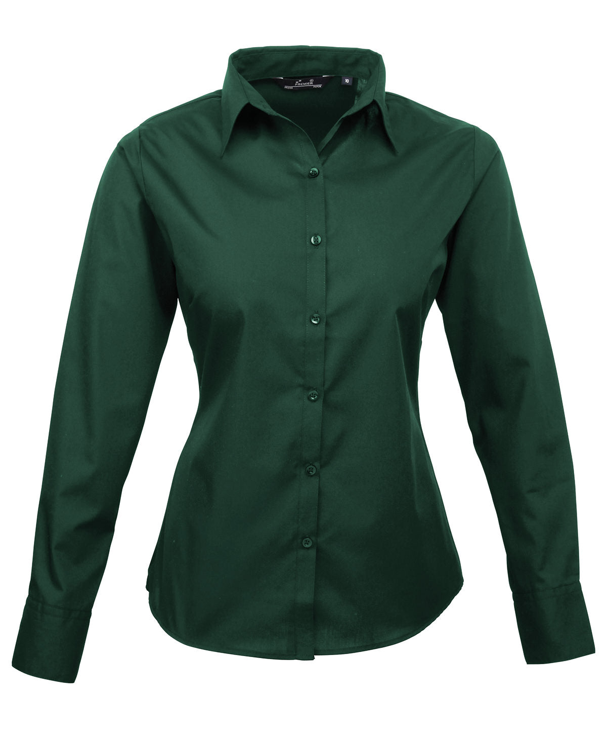 Women's poplin long sleeve blouse - Wom 24 - Bottle