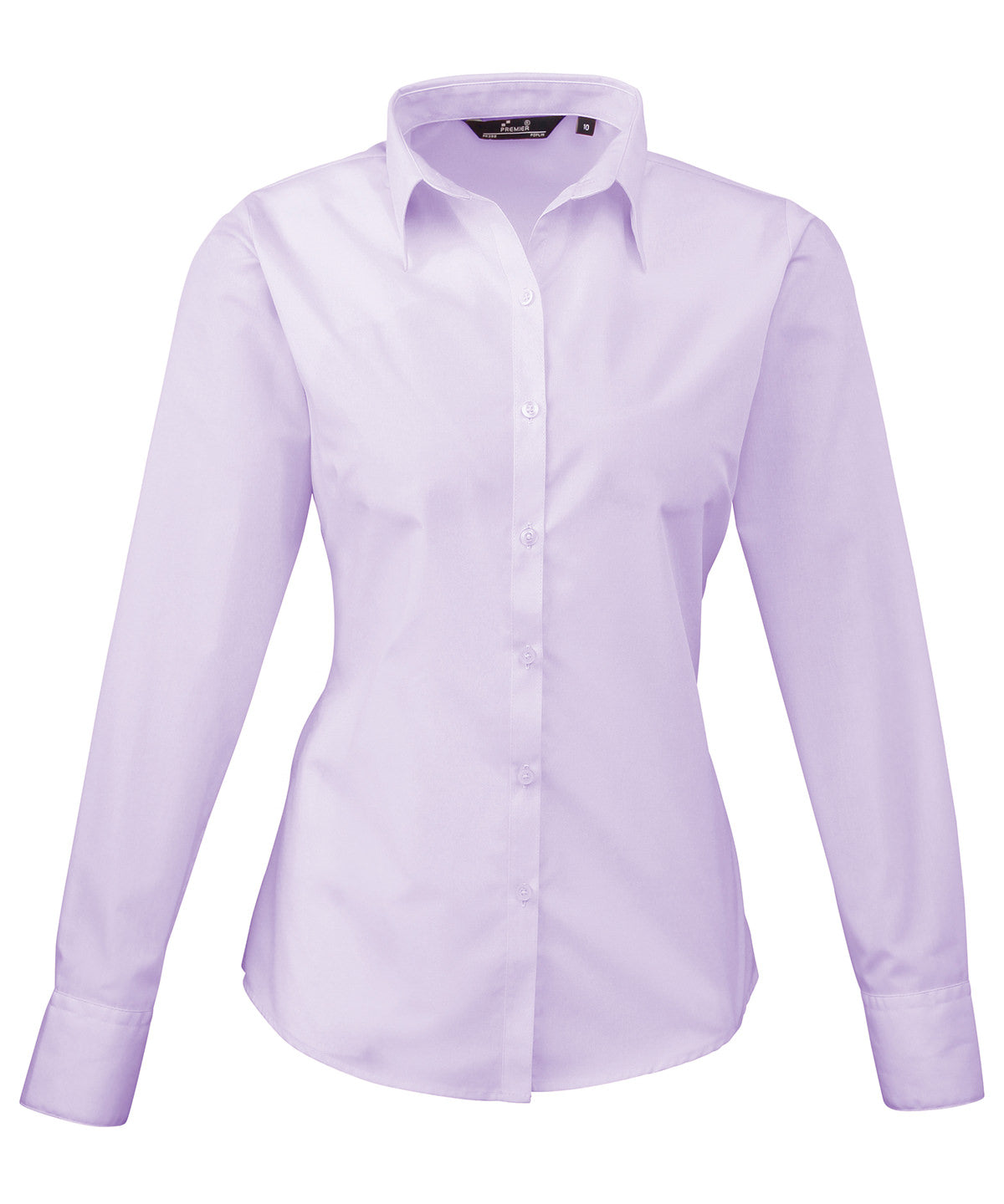 Women's poplin long sleeve blouse - Wom 18 - Lilac