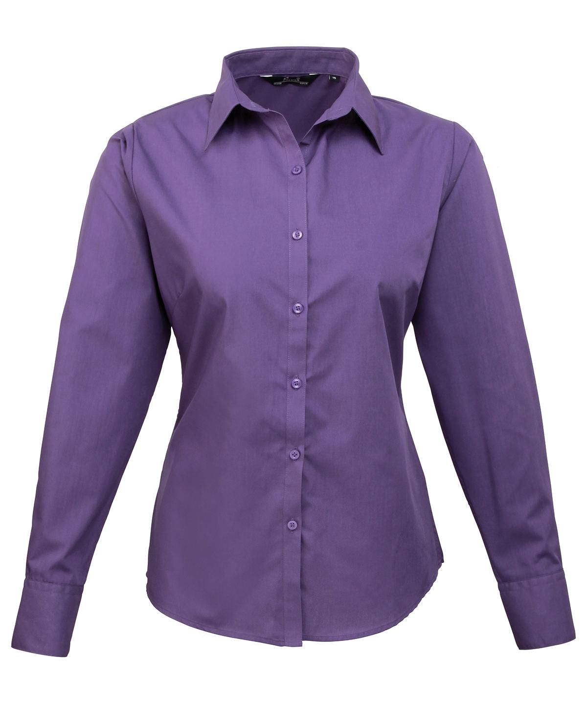 Women's poplin long sleeve blouse - Wom 30 - Purple*