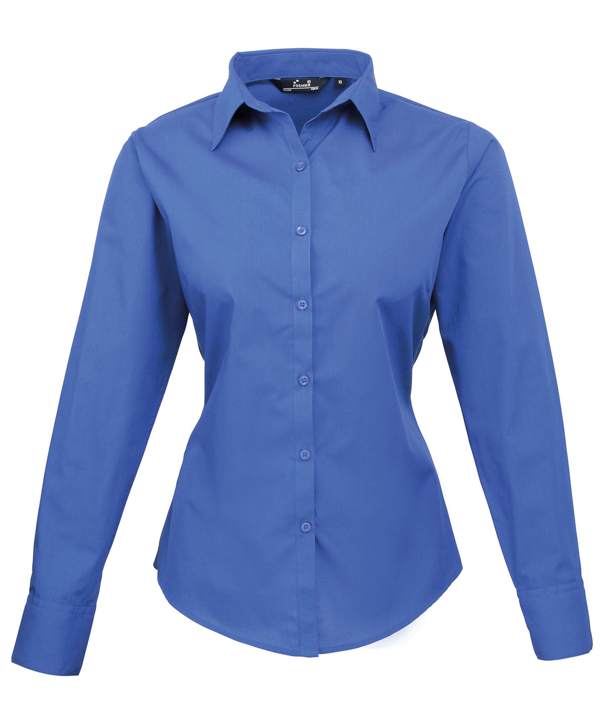 Women's poplin long sleeve blouse - Wom 20 - Royal*