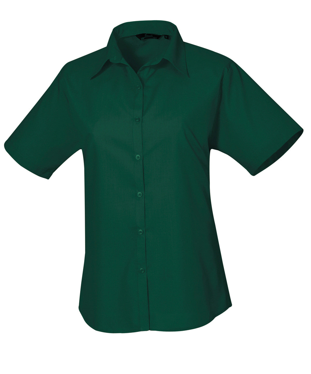 Women's short sleeve poplin blouse - Wom 12 - Bottle