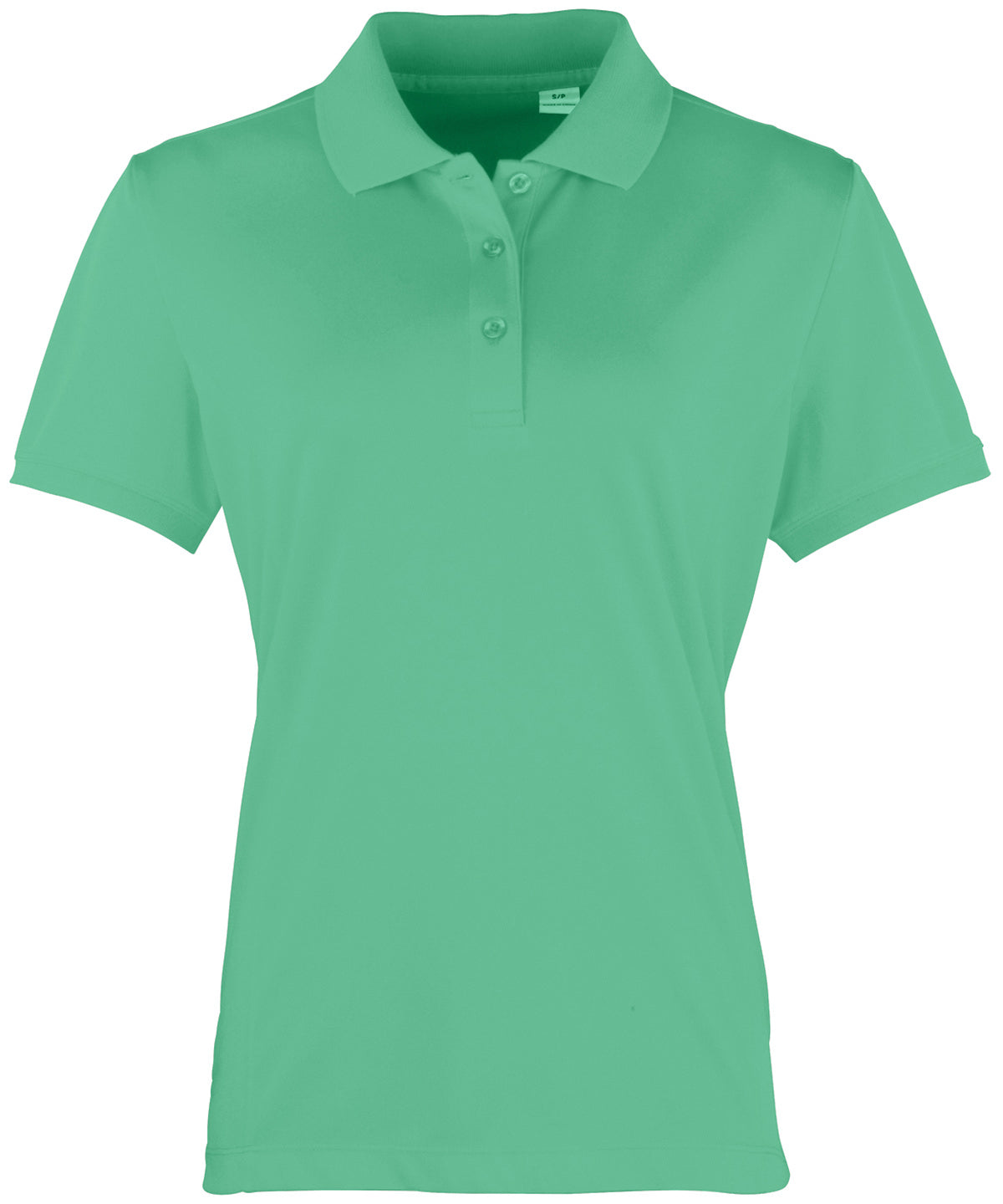 Women's Coolchecker® piqué polo in various sizes and colors