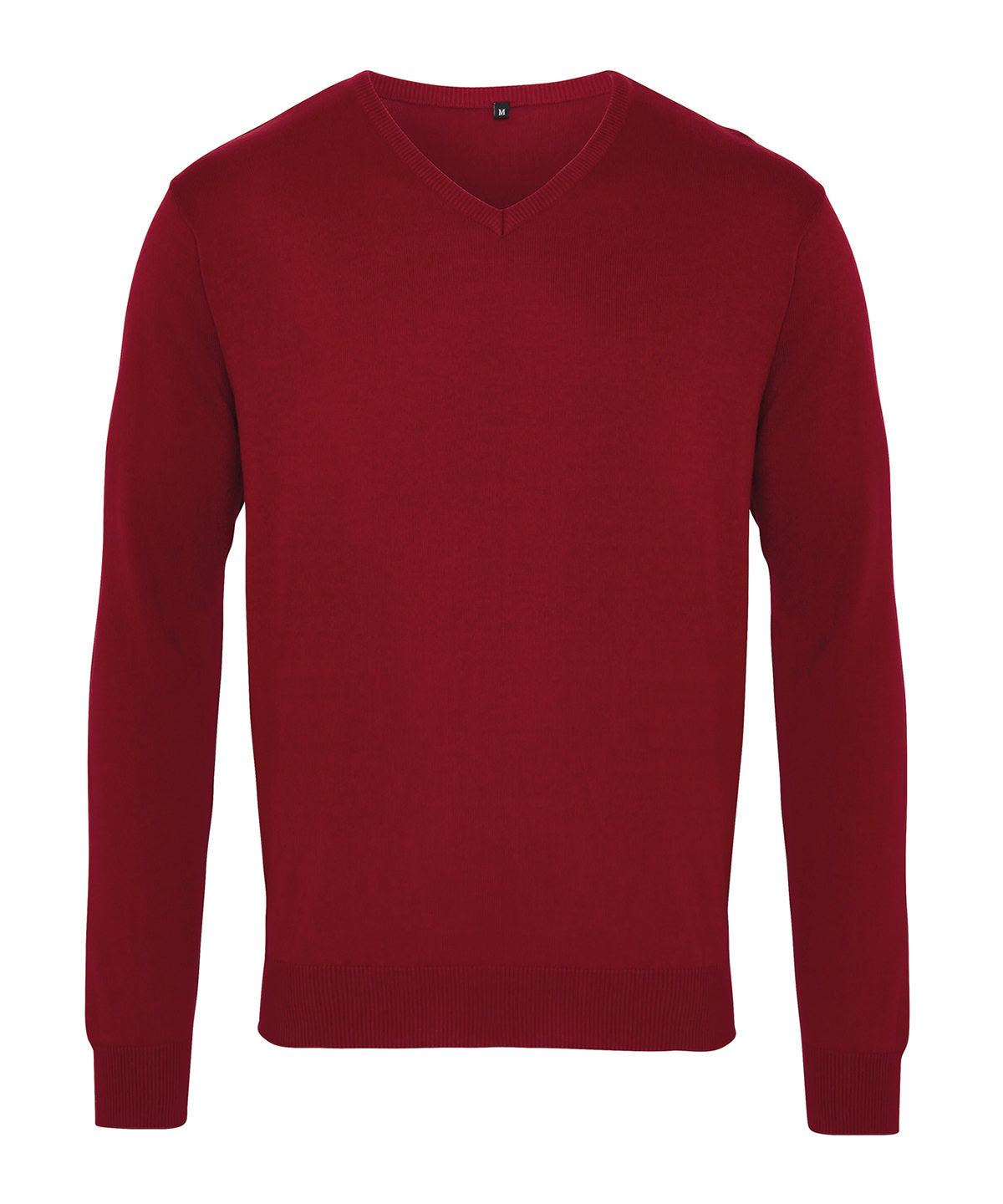 V-neck knitted sweater available in multiple sizes and colors