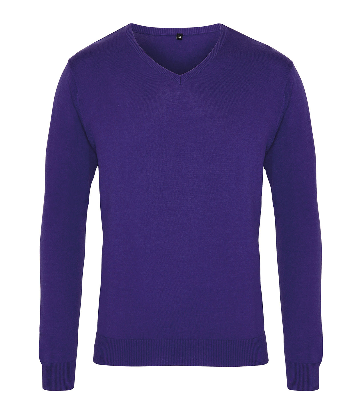 V-neck knitted sweater available in multiple sizes and colors