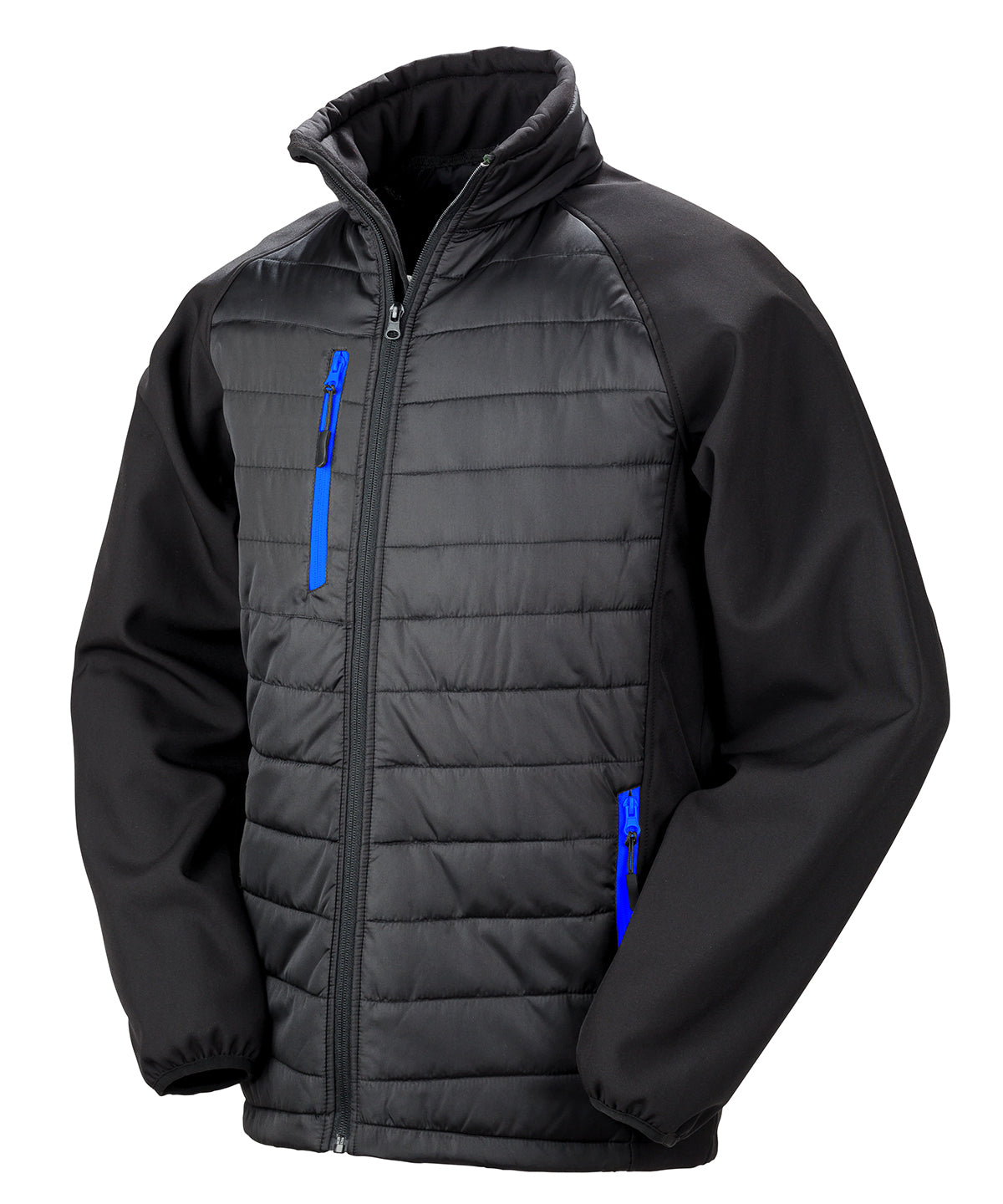 Compass padded softshell jacket with soft insulation for outdoor and workwear use