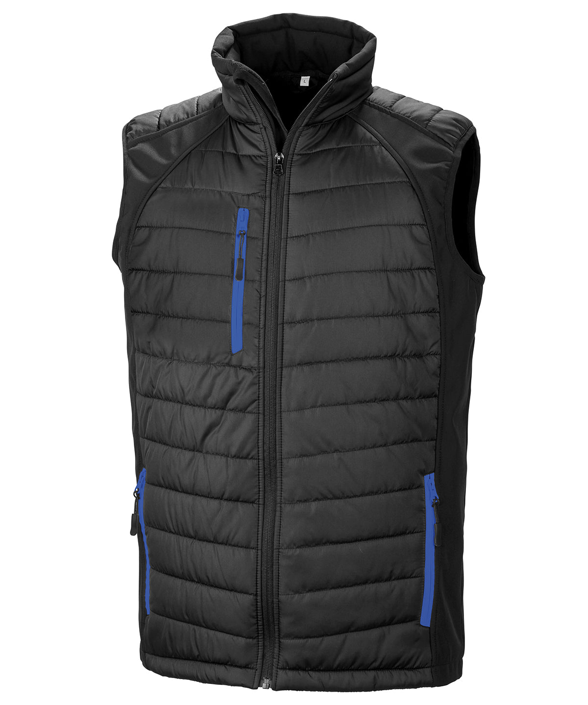 Compass padded softshell gilet with soft insulation and durable water-resistant finish for outdoor wear