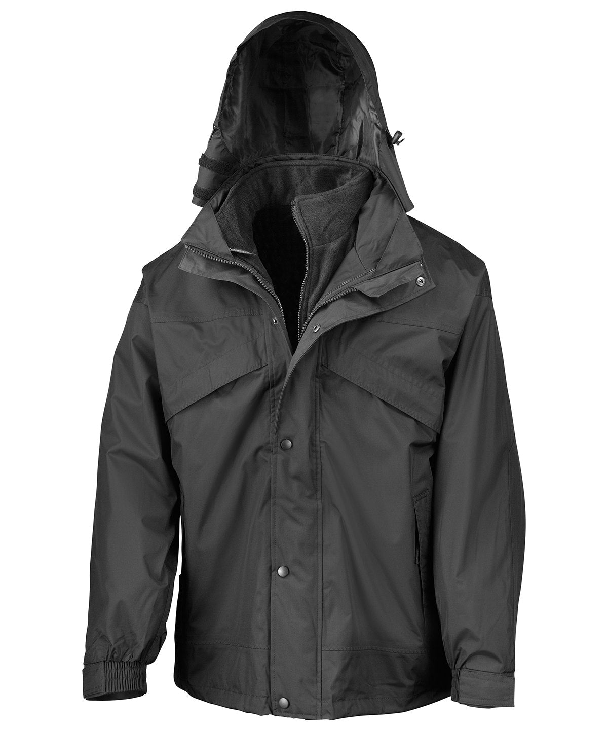 3-in-1 Zip and Clip Jacket with Versatile Layering System for All Sizes and Styles