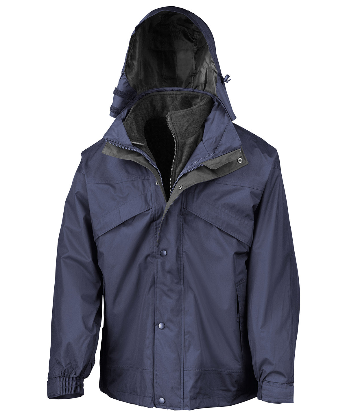 3-in-1 Zip and Clip Jacket with Versatile Layering System for All Sizes and Styles
