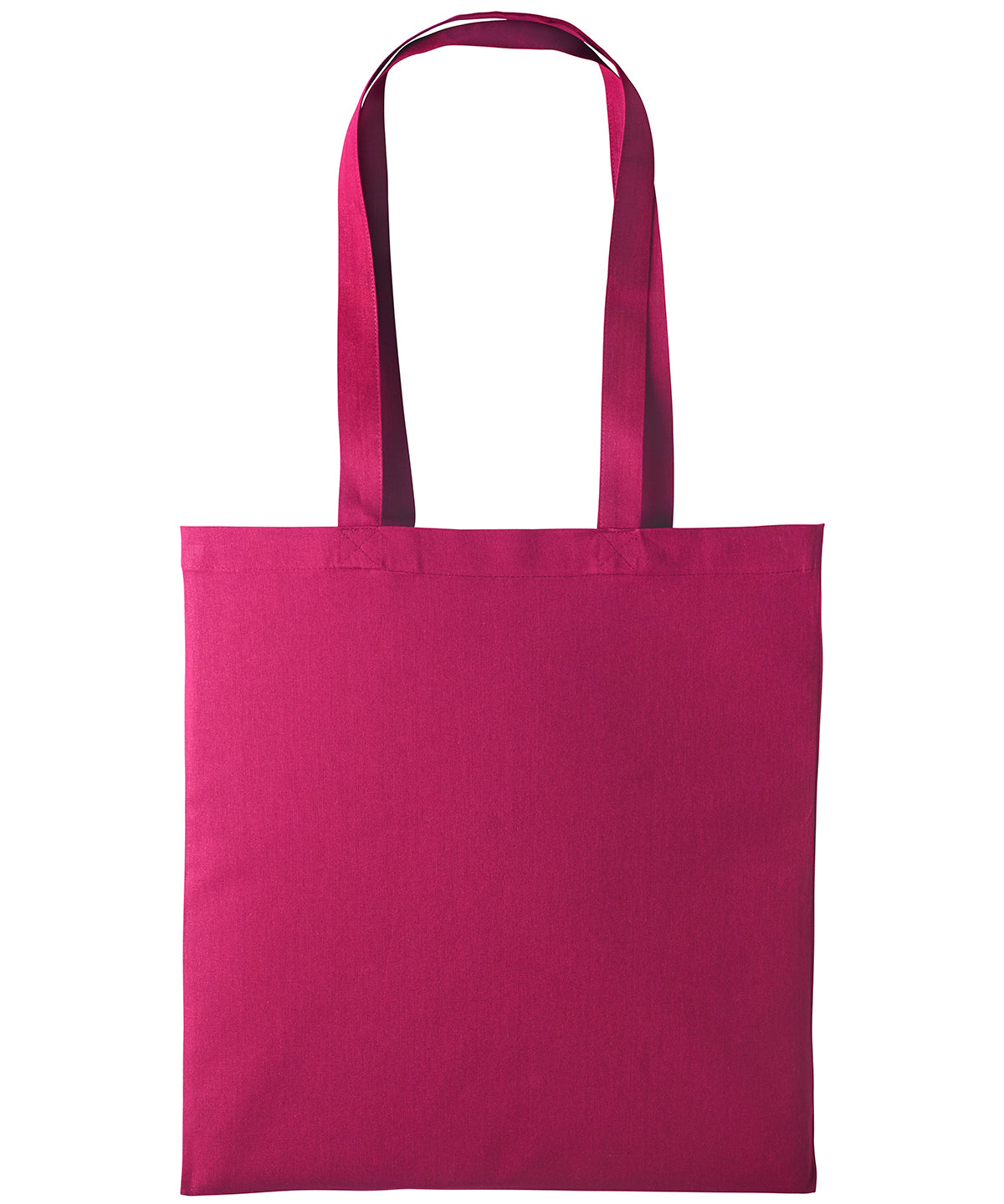 Cotton shopper long handle - One size - Cranberry