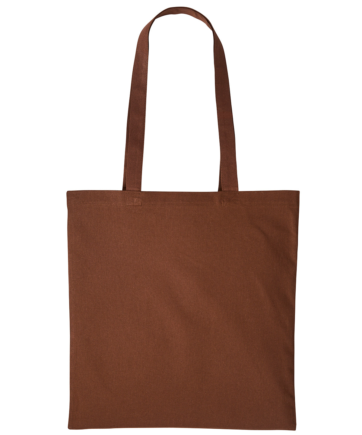 Cotton shopper long handle - One size - Dark Brown