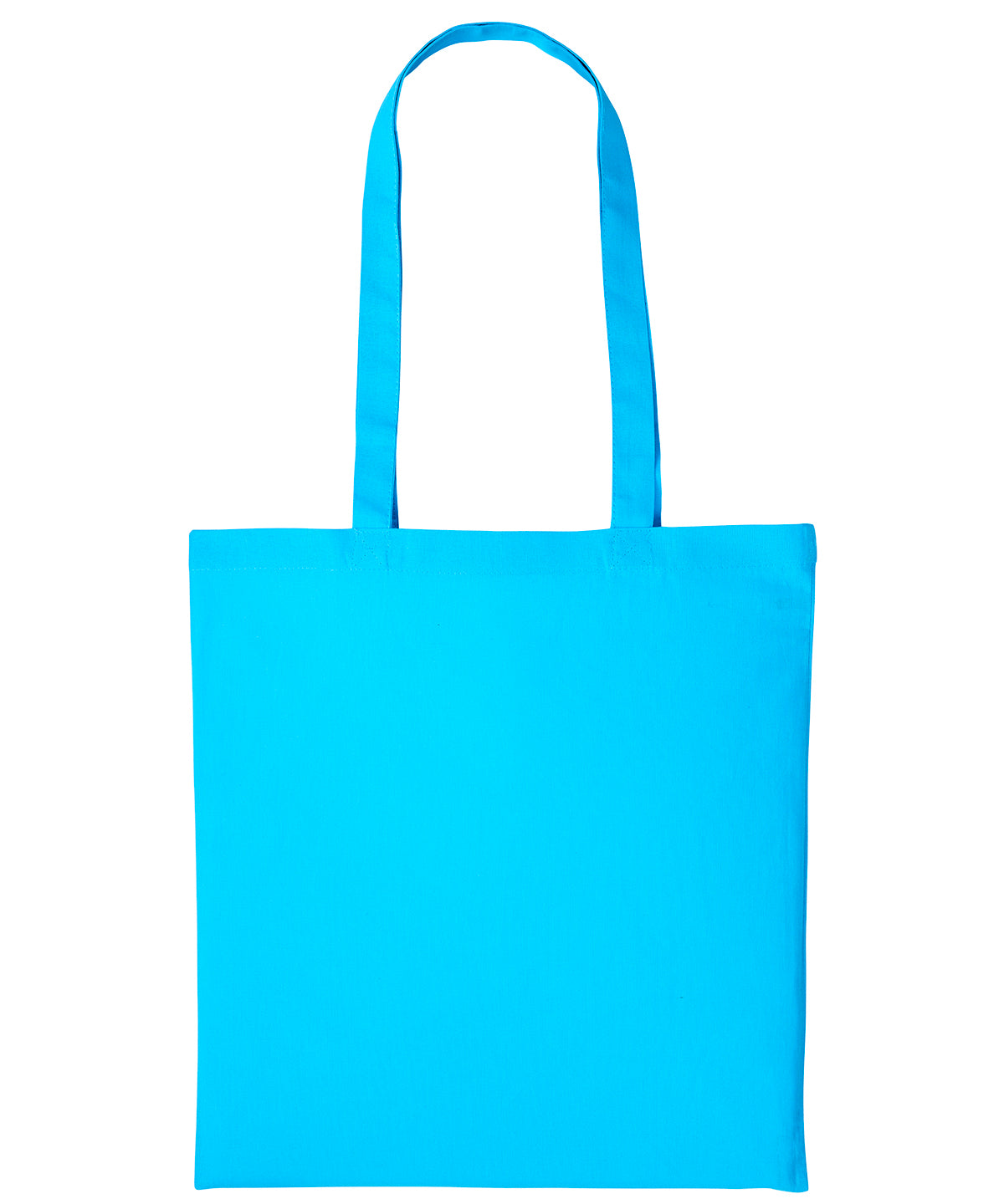 Cotton shopper long handle - One size - Hawaiian Blue