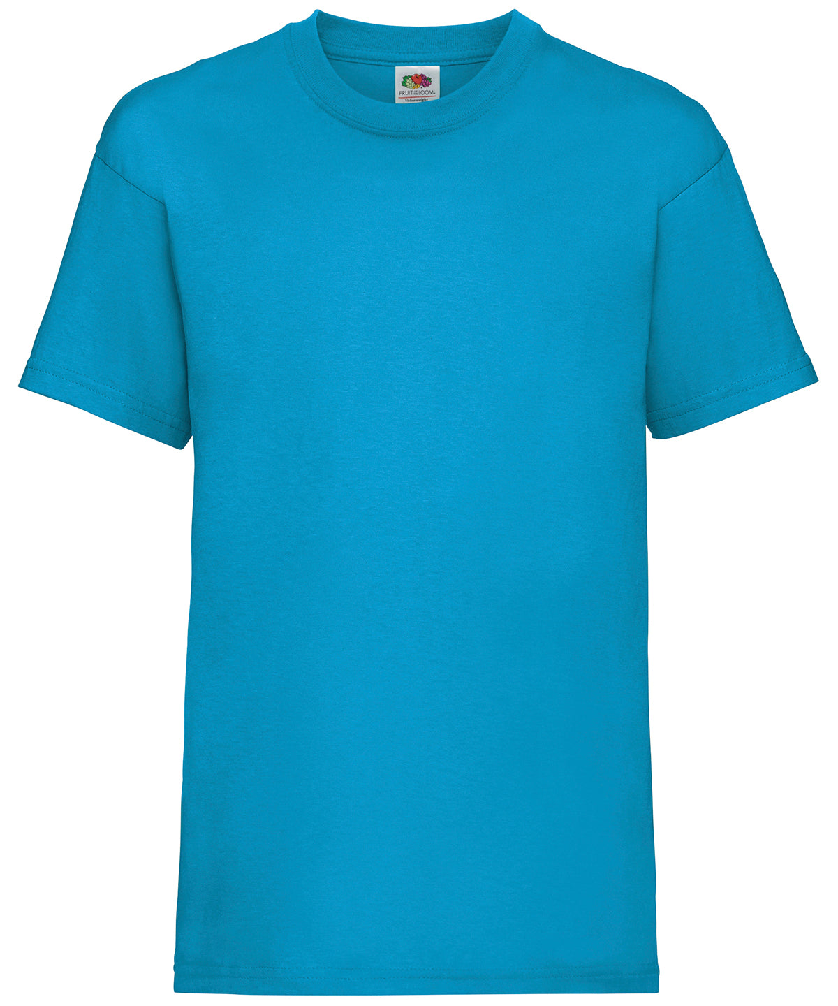 Kids valueweight T - 3/4 Years - Azure Blue