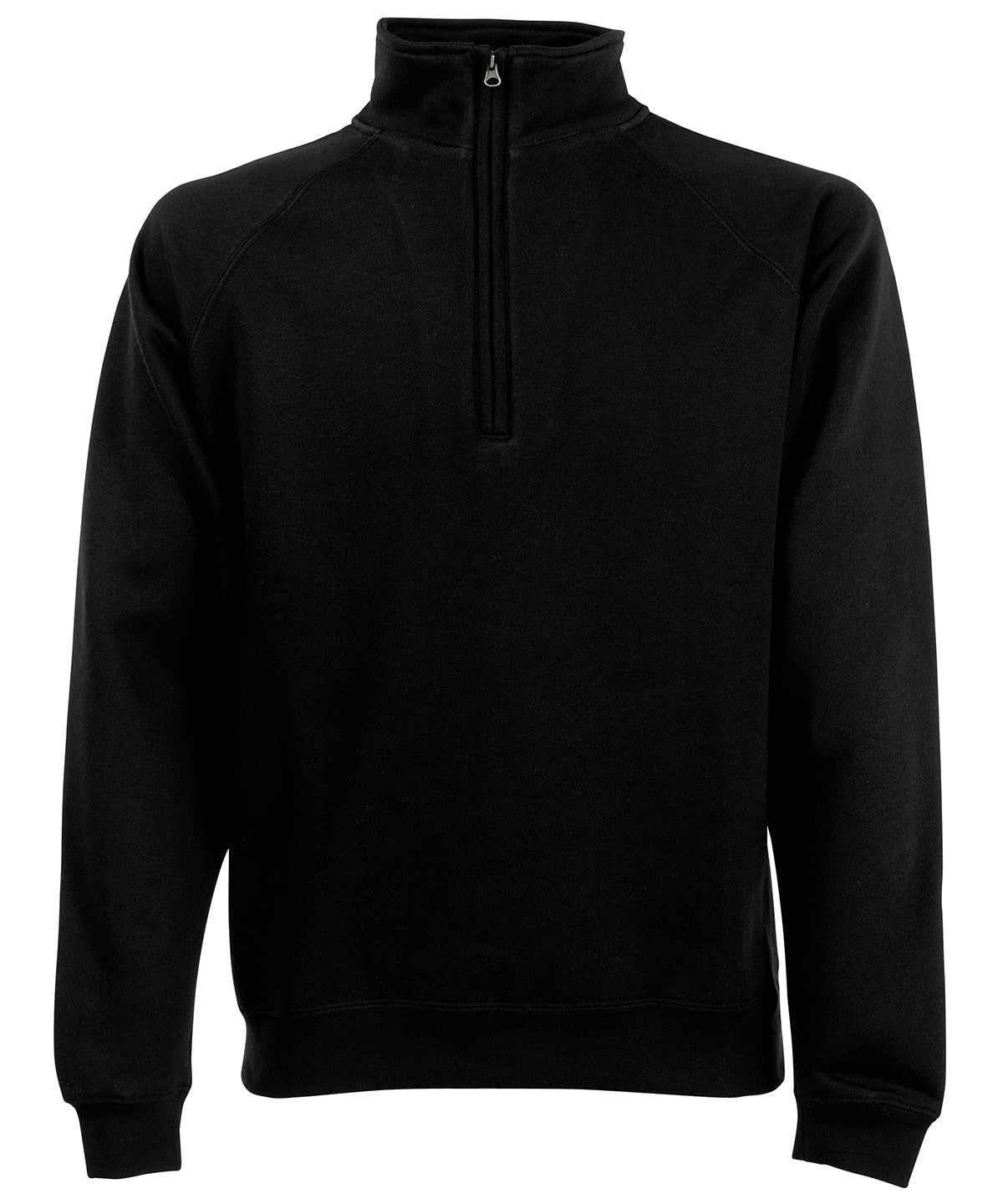 Premium 70/30 zip-neck sweatshirt - midweight fleece pullover for everyday wear