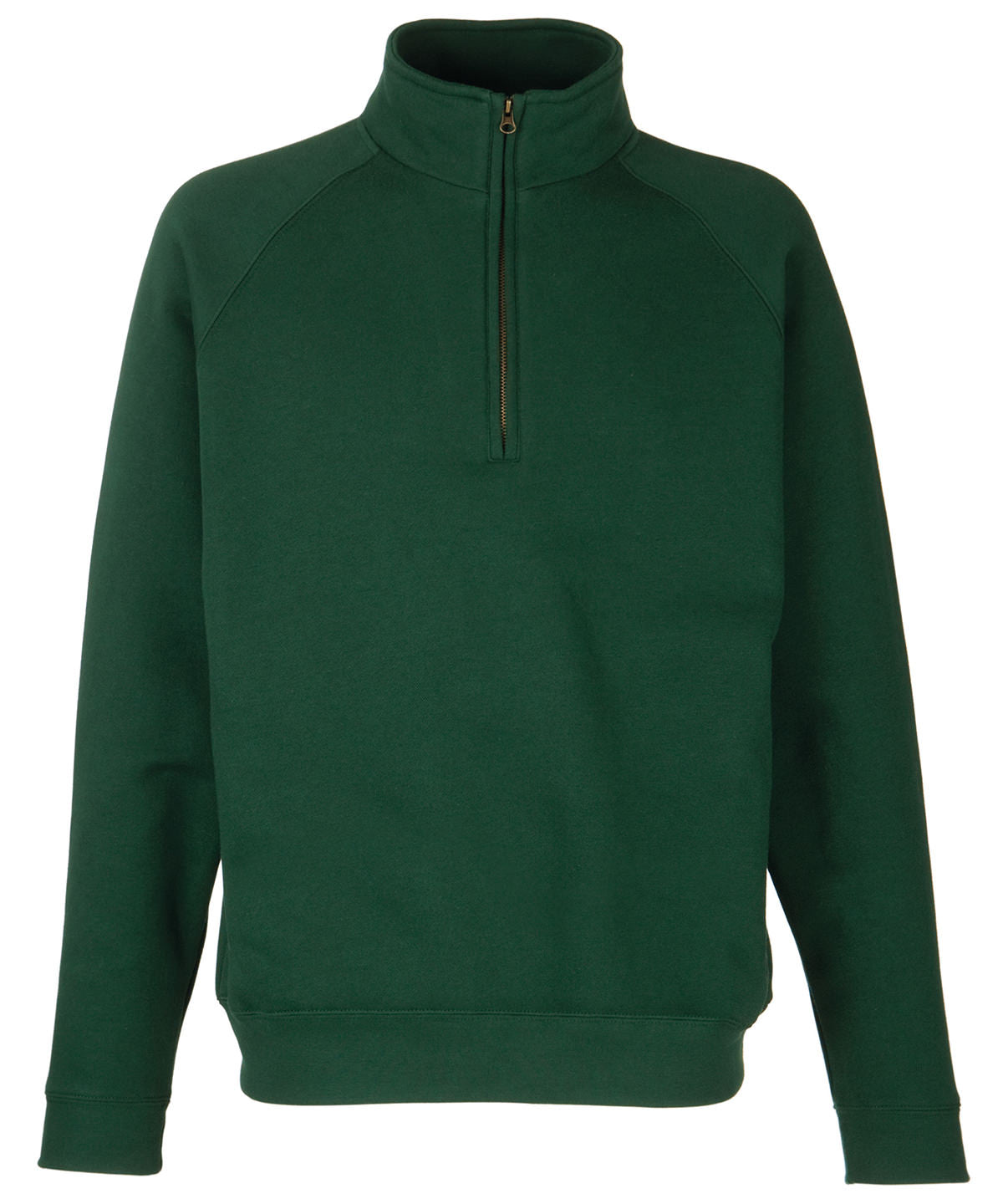 Premium 70/30 zip-neck sweatshirt - midweight fleece pullover for everyday wear
