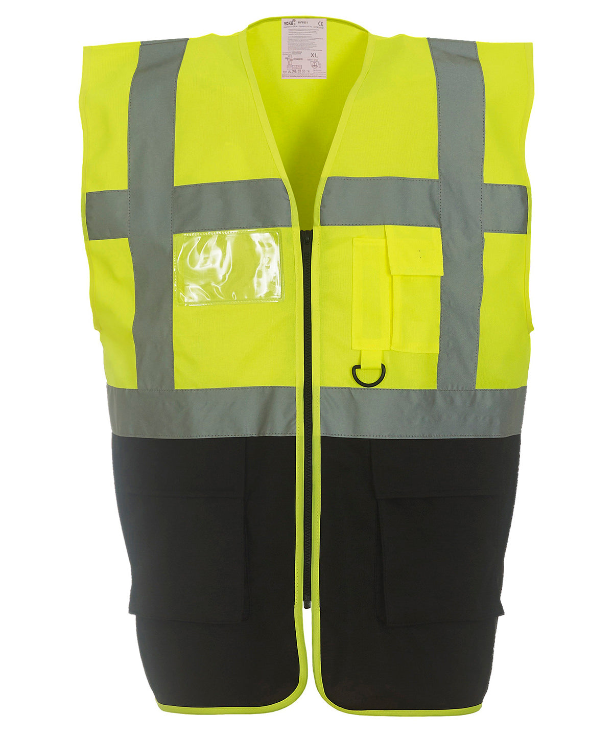 Multifunctional executive hi-vis waistcoat (HVW801) for professional safety and utility