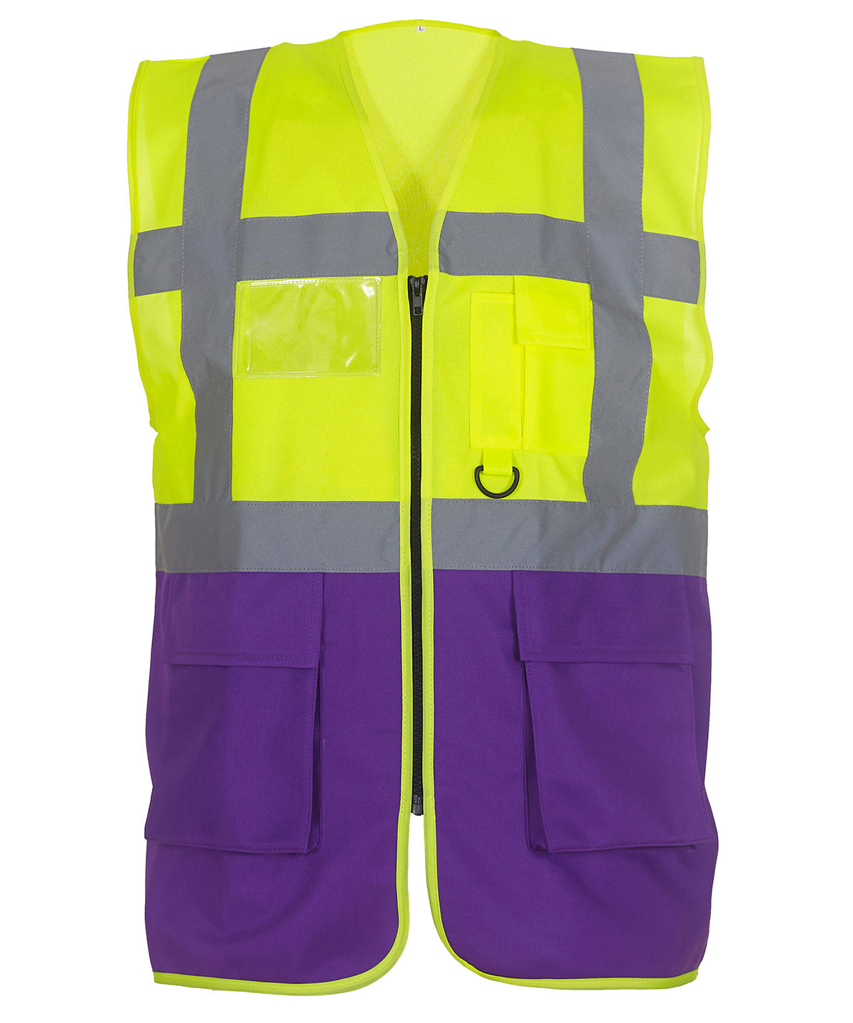 Multifunctional executive hi-vis waistcoat (HVW801) for professional safety and utility