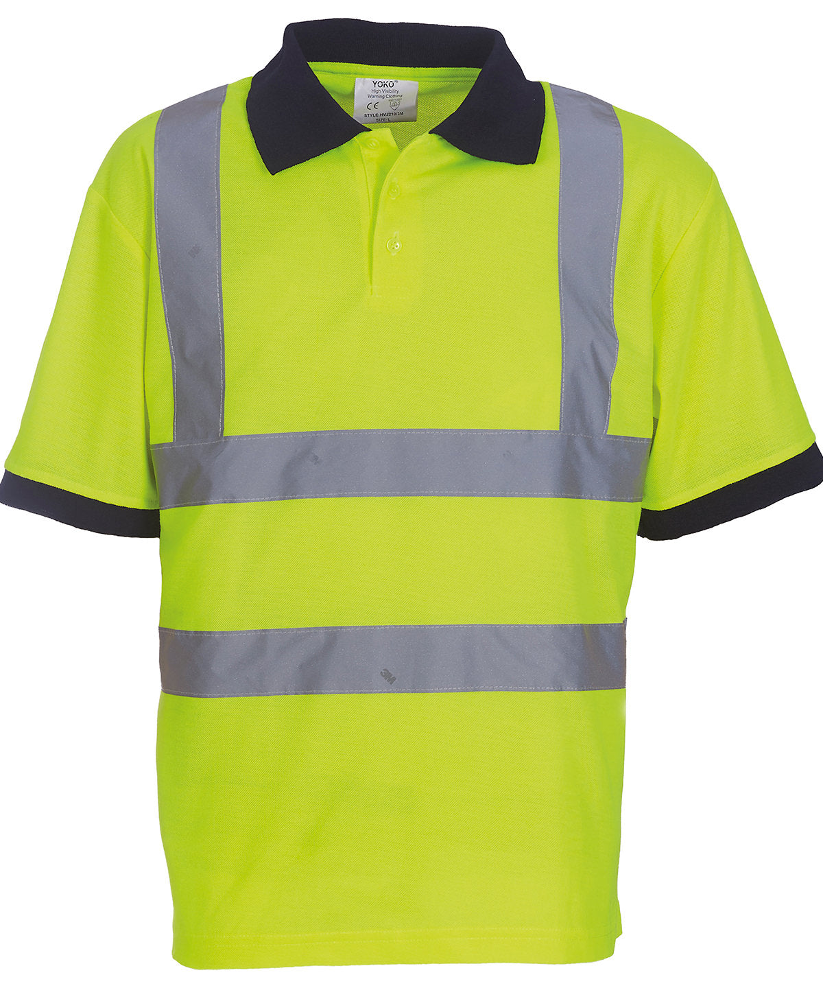Hi-vis short sleeve polo (HVJ210) - High visibility safety polo for workwear