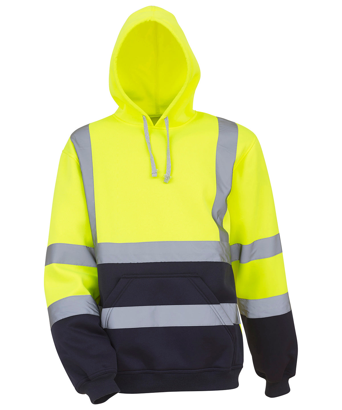 Hi-vis pull-over hoodie (HVK05) - High Visibility Workwear Pullover Hoodie