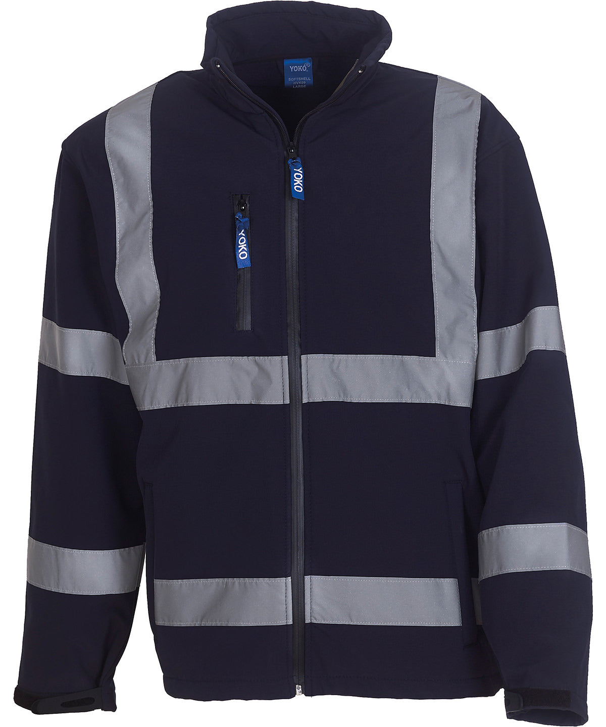 Hi-vis softshell jacket (HVK09) - High Visibility Safety Softshell Jacket for Work