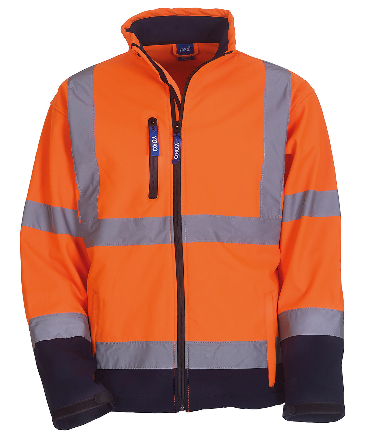 Hi-vis softshell jacket (HVK09) - High Visibility Safety Softshell Jacket for Work