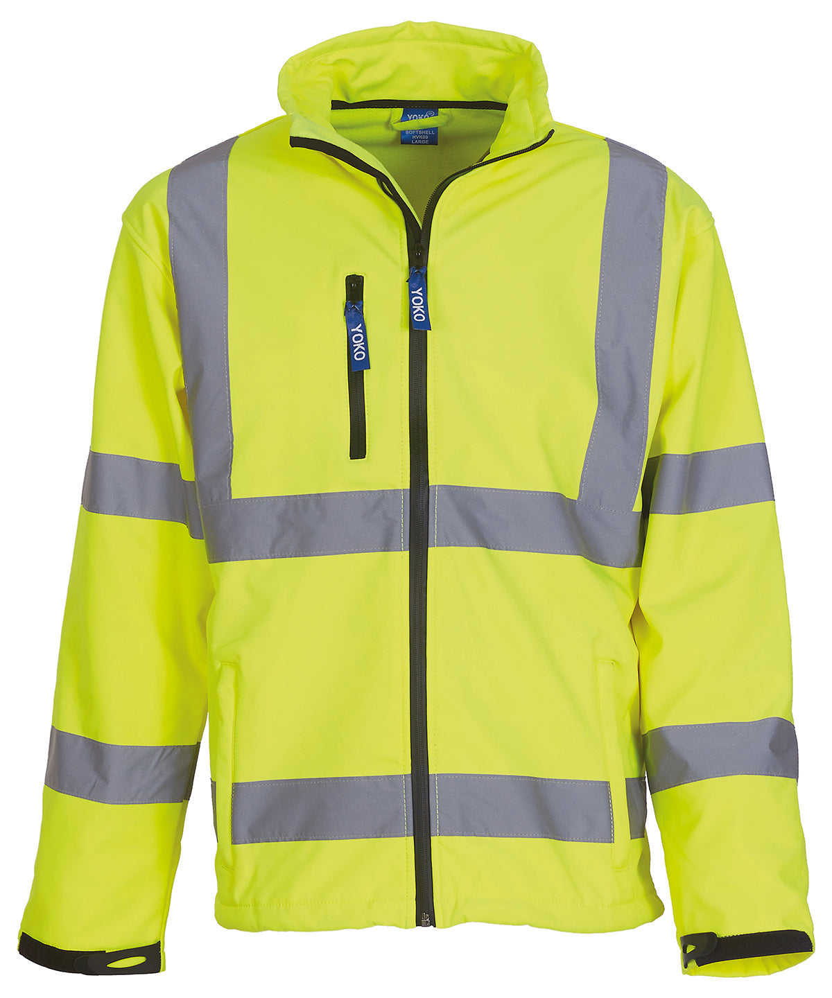 Hi-vis softshell jacket (HVK09) - High Visibility Safety Softshell Jacket for Work