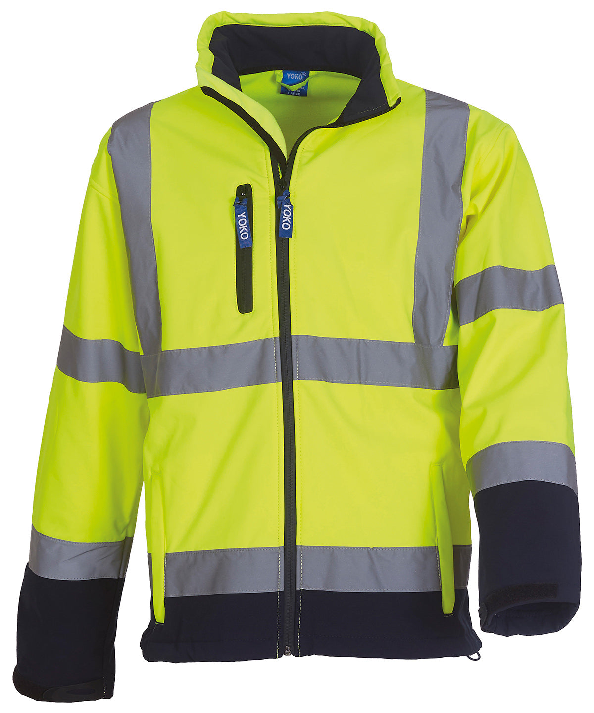 Hi-vis softshell jacket (HVK09) - High Visibility Safety Softshell Jacket for Work