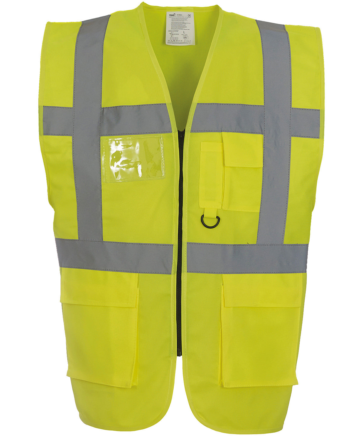 Multifunctional executive hi-vis waistcoat (HVW801) for professional safety and utility