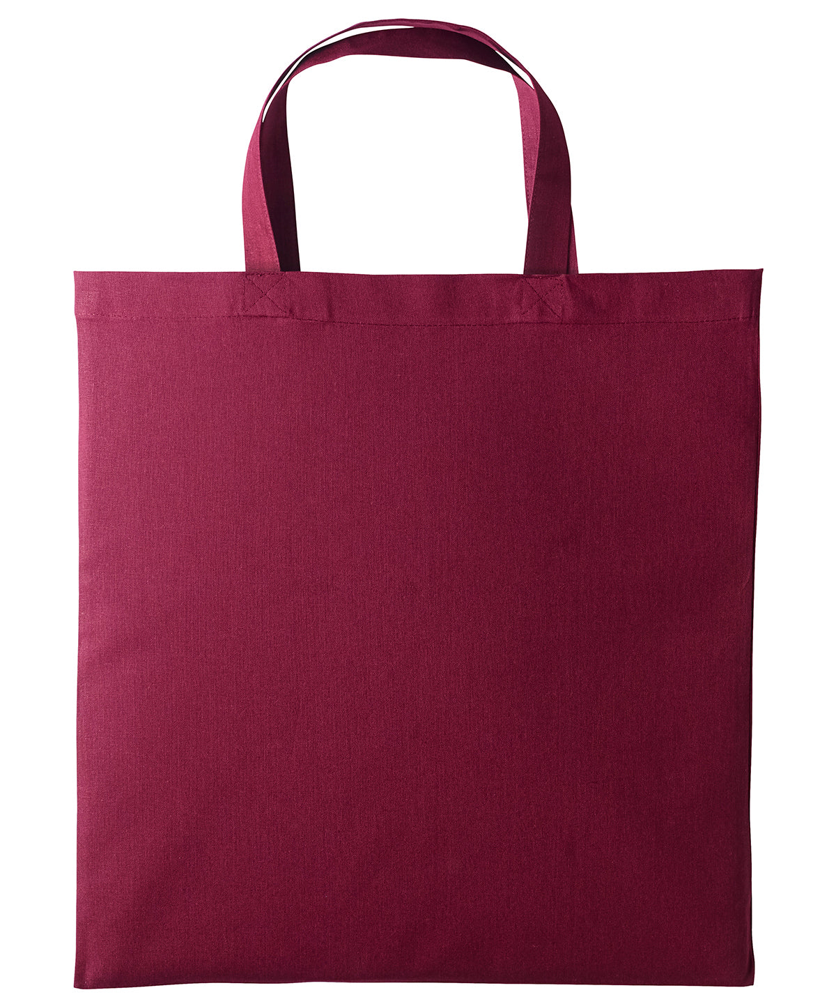 Cotton shopper short handle - One size - Burgundy