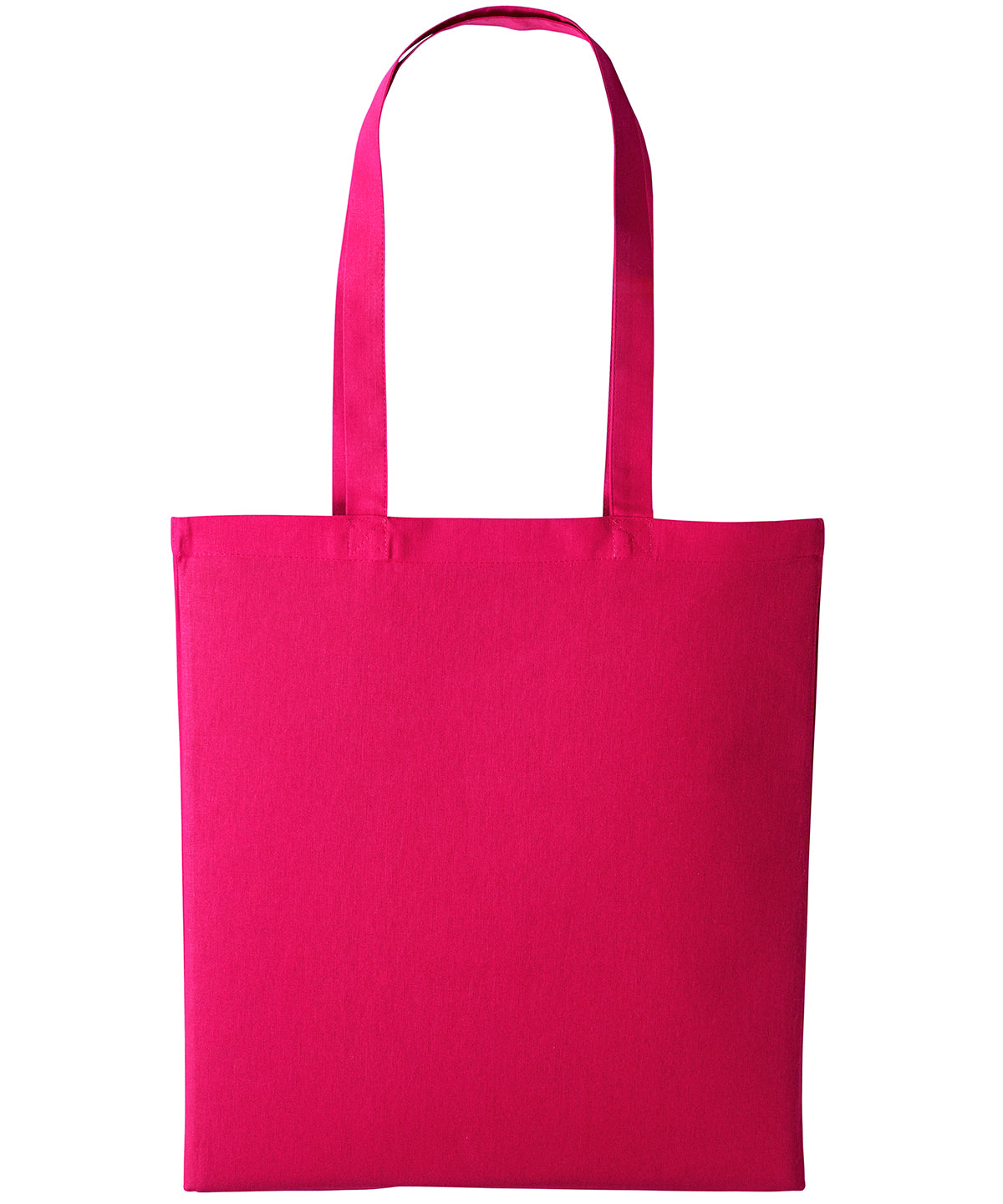 Cotton shopper long handle - One size - Hot Pink