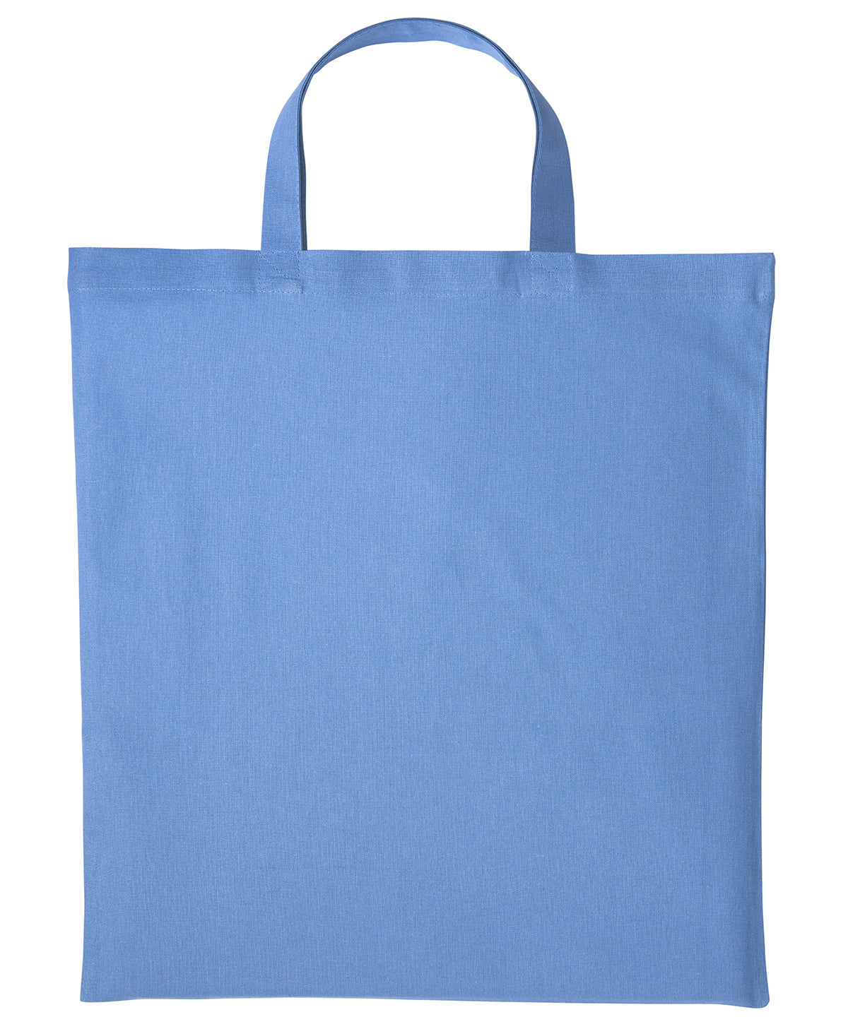 Cotton shopper short handle - One size - Cornflower Blue