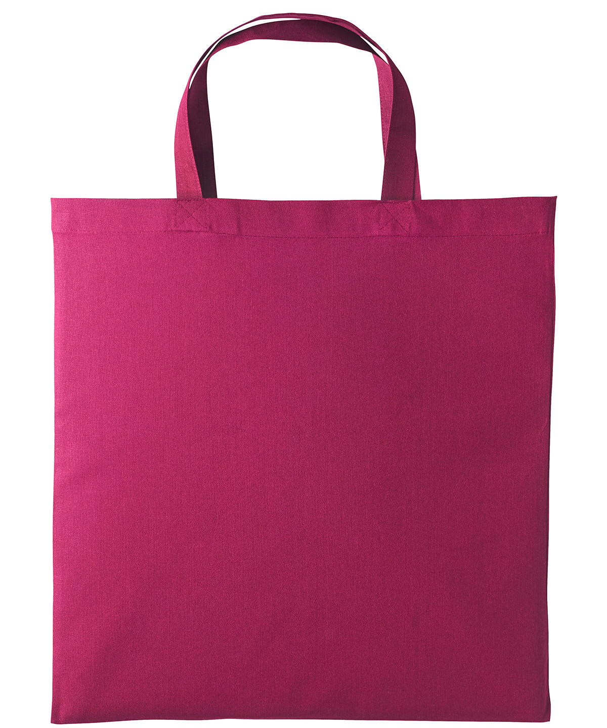 Cotton shopper short handle - One size - Cranberry