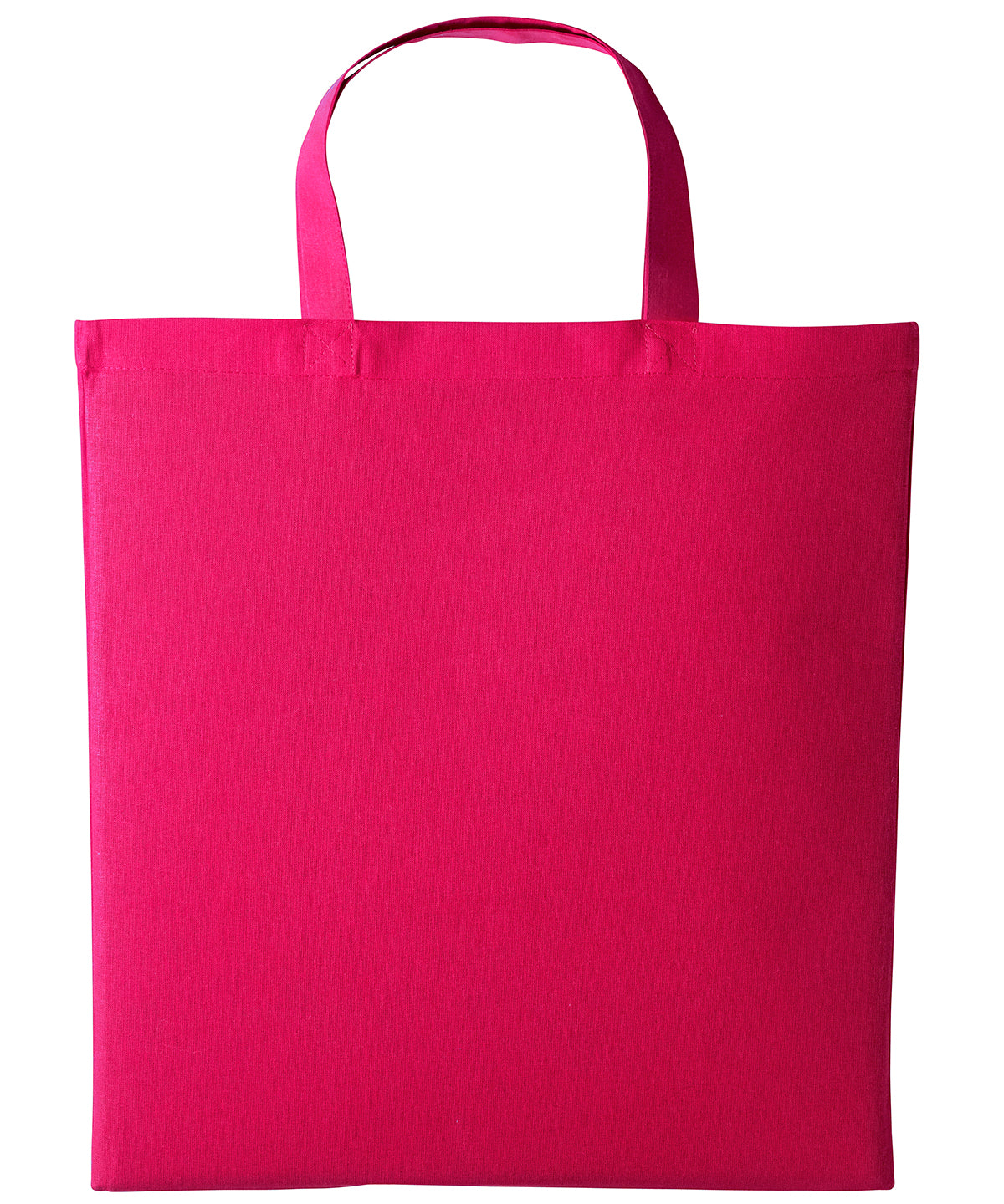 Cotton shopper short handle - One size - Hot Pink