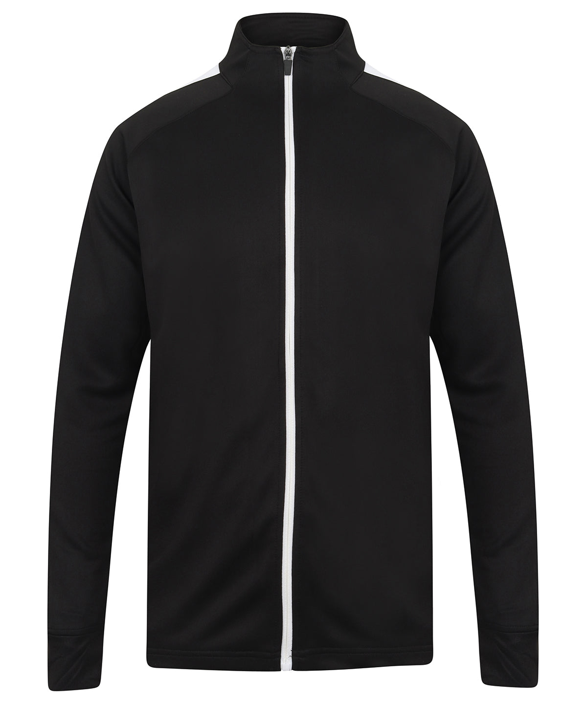 Knitted tracksuit top - XXS - Black/White*
