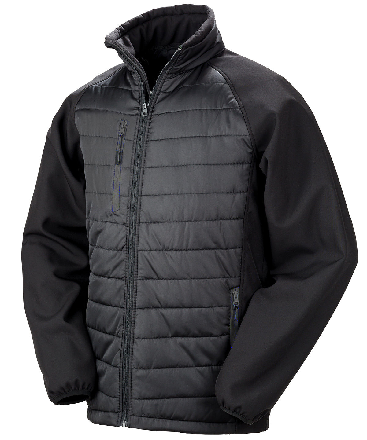 Compass padded softshell jacket with soft insulation for outdoor and workwear use
