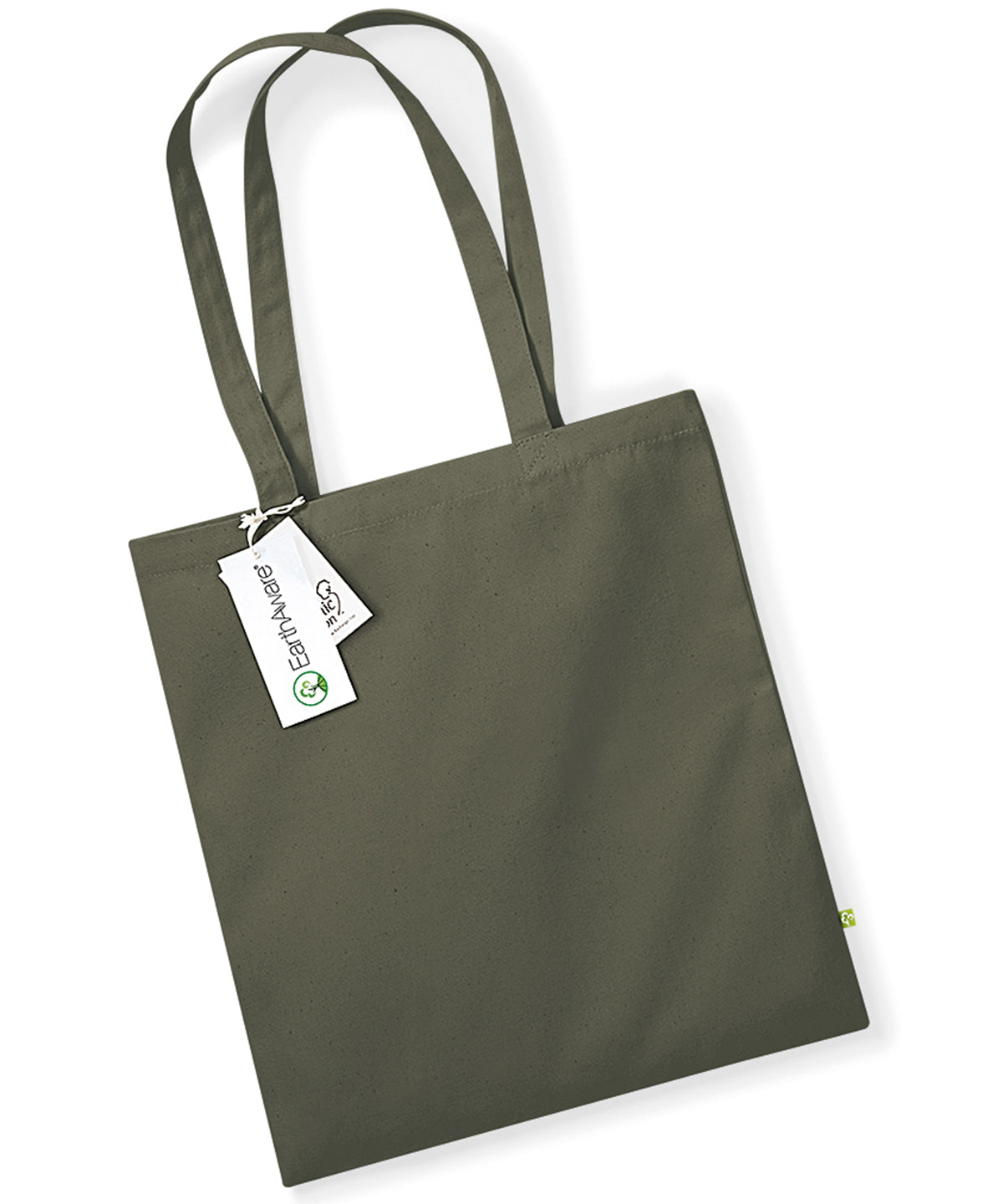 EarthAware® organic bag for life - reusable durable tote made from organic cotton