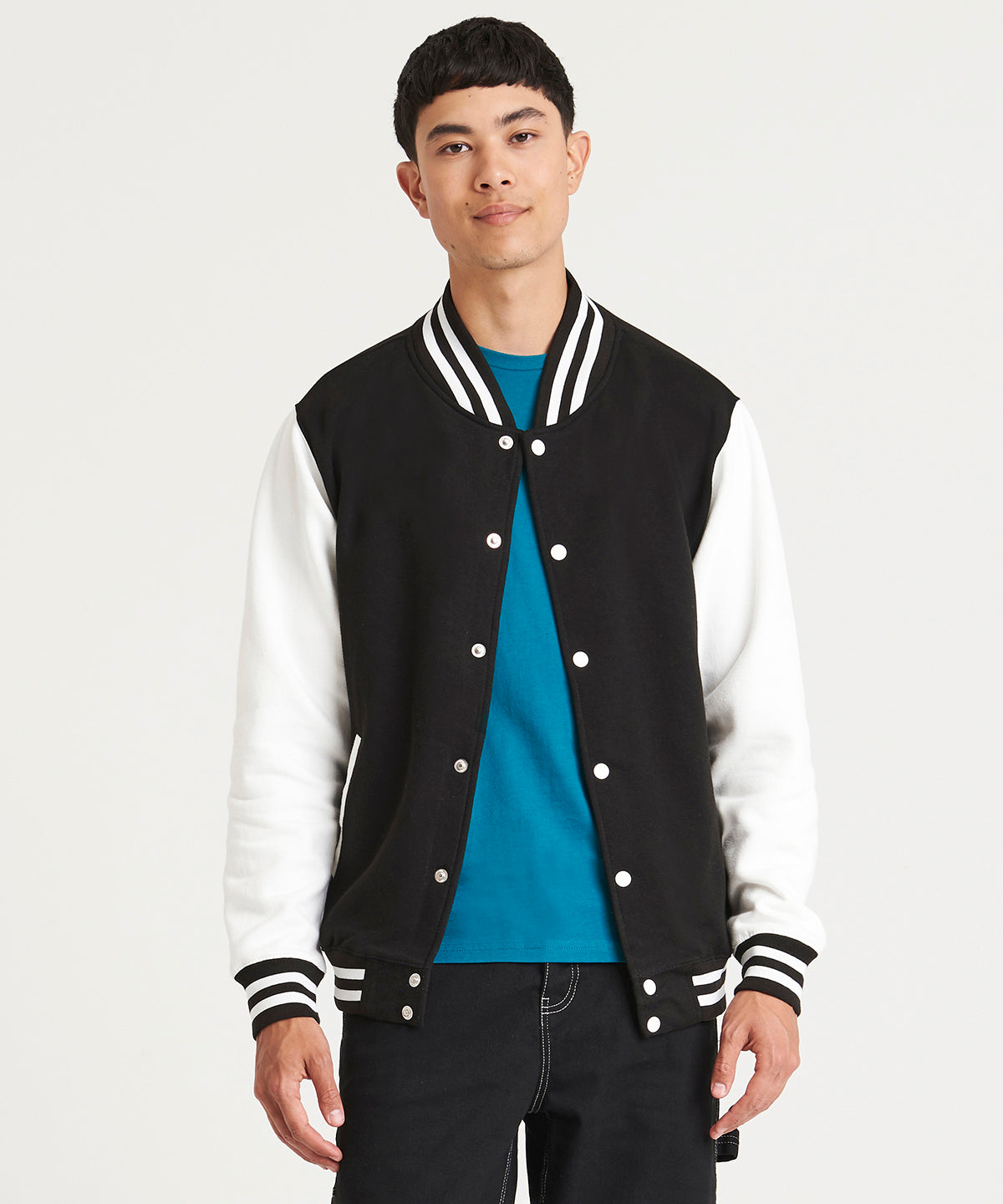 Varsity jacket - 2XL - Jet Black/Charcoal