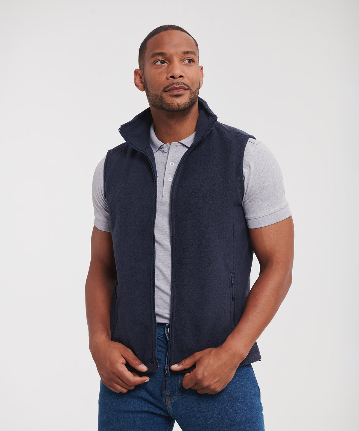 Outdoor fleece gilet for versatile outdoor wear with comfortable fit and durable design