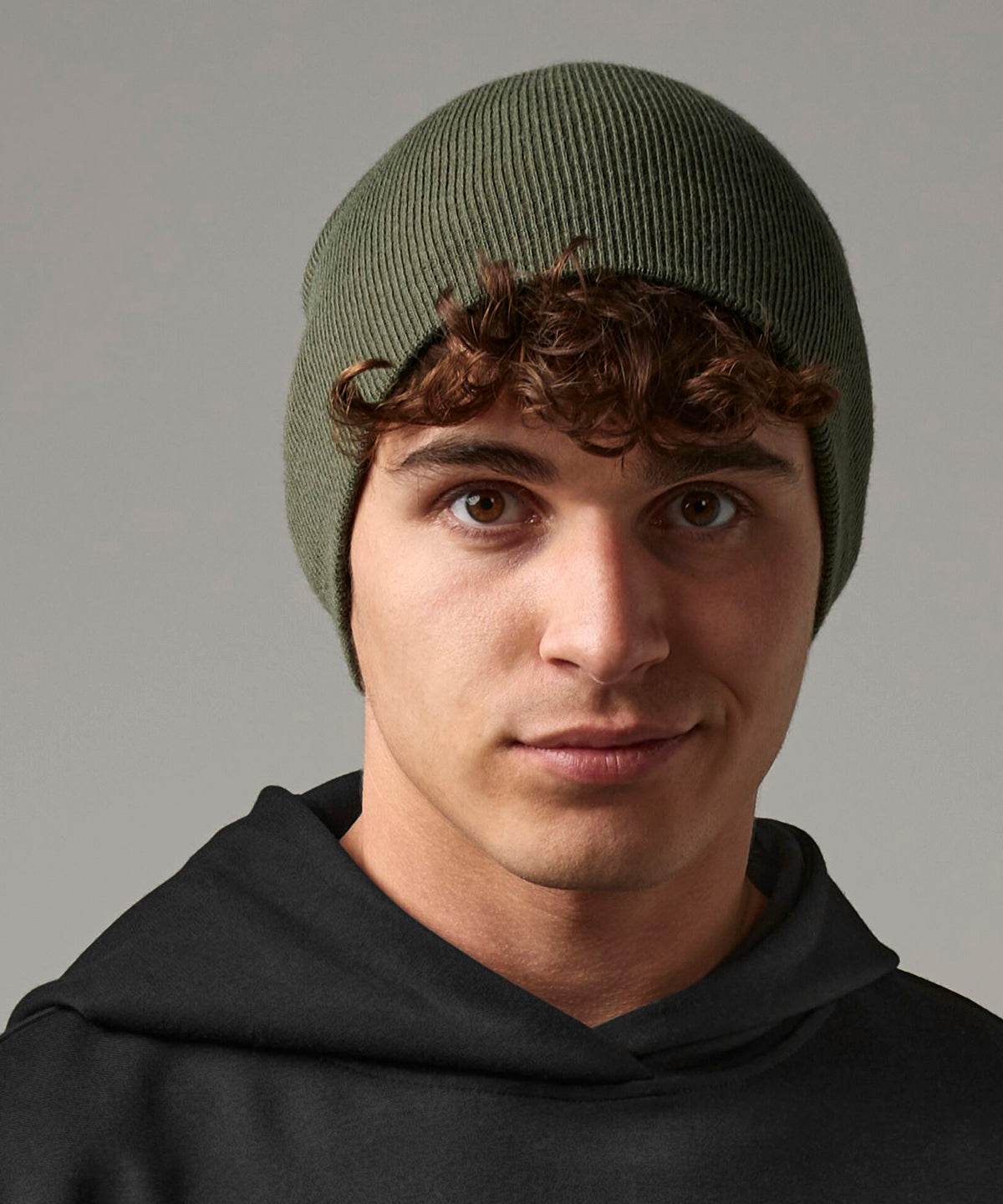 Two-tone pull-on beanie in one size with a stylish and comfortable fit for all-day wear