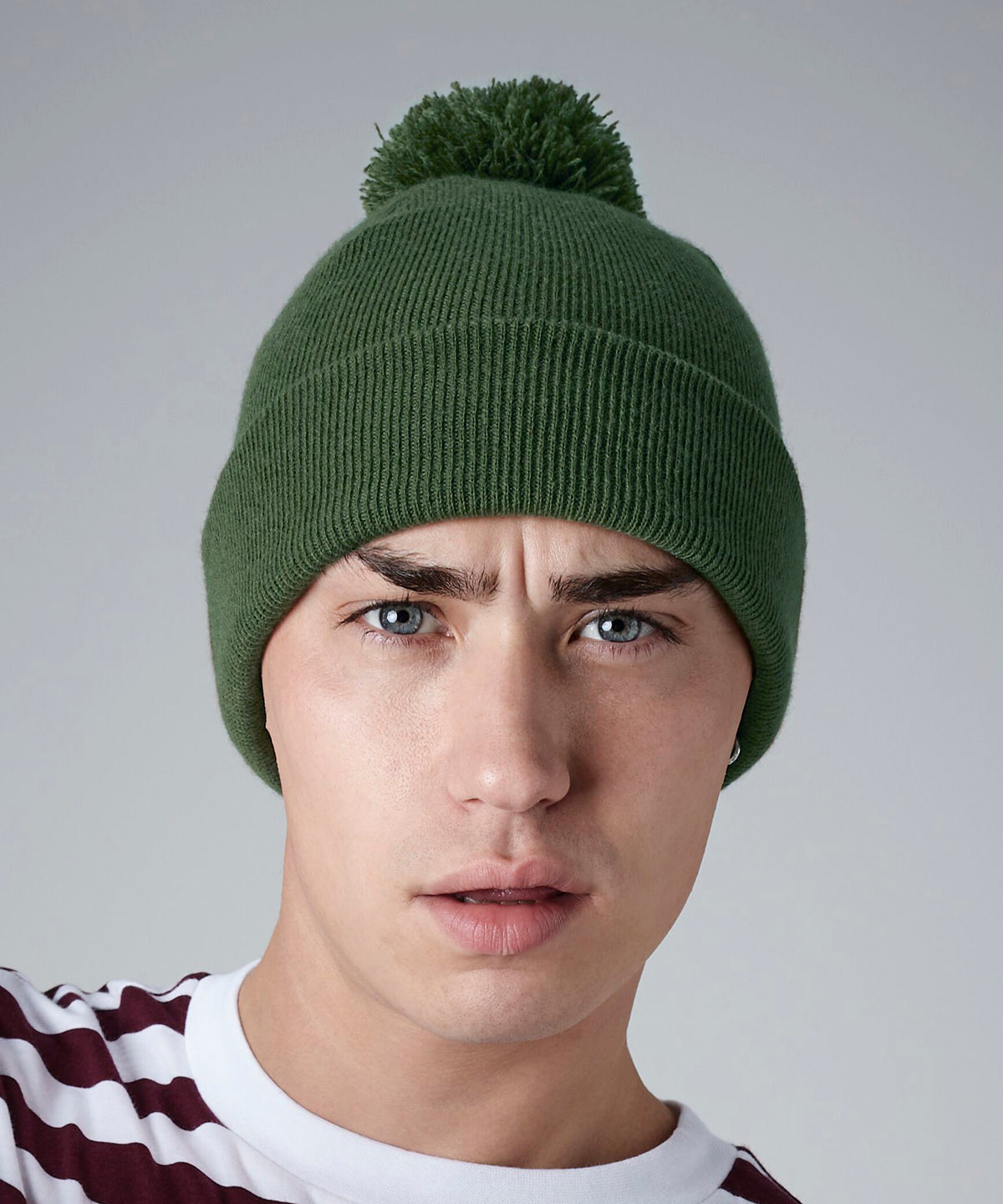 Original Pom Pom Beanie - One Size Classic Knit Hat with Soft Pom Pom Detail