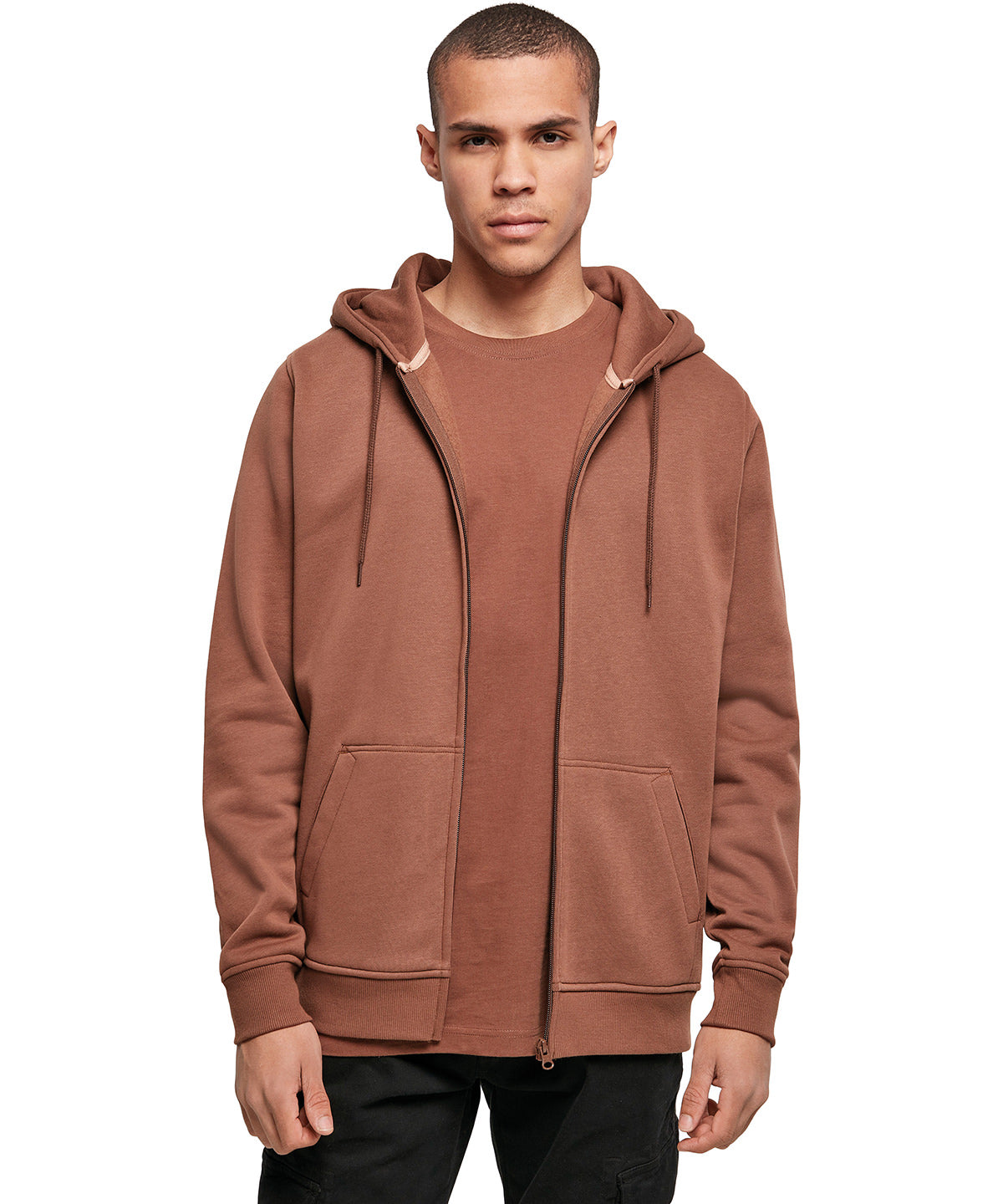 Heavy zip hoodie - S - Bark