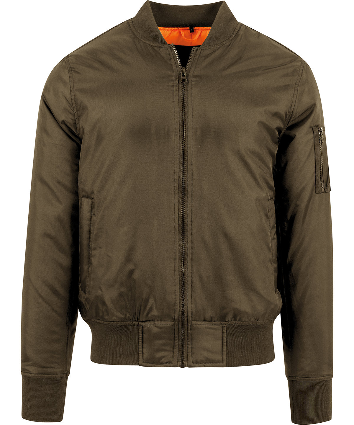 Bomber jacket available in multiple sizes and colors with classic design and durable fabric