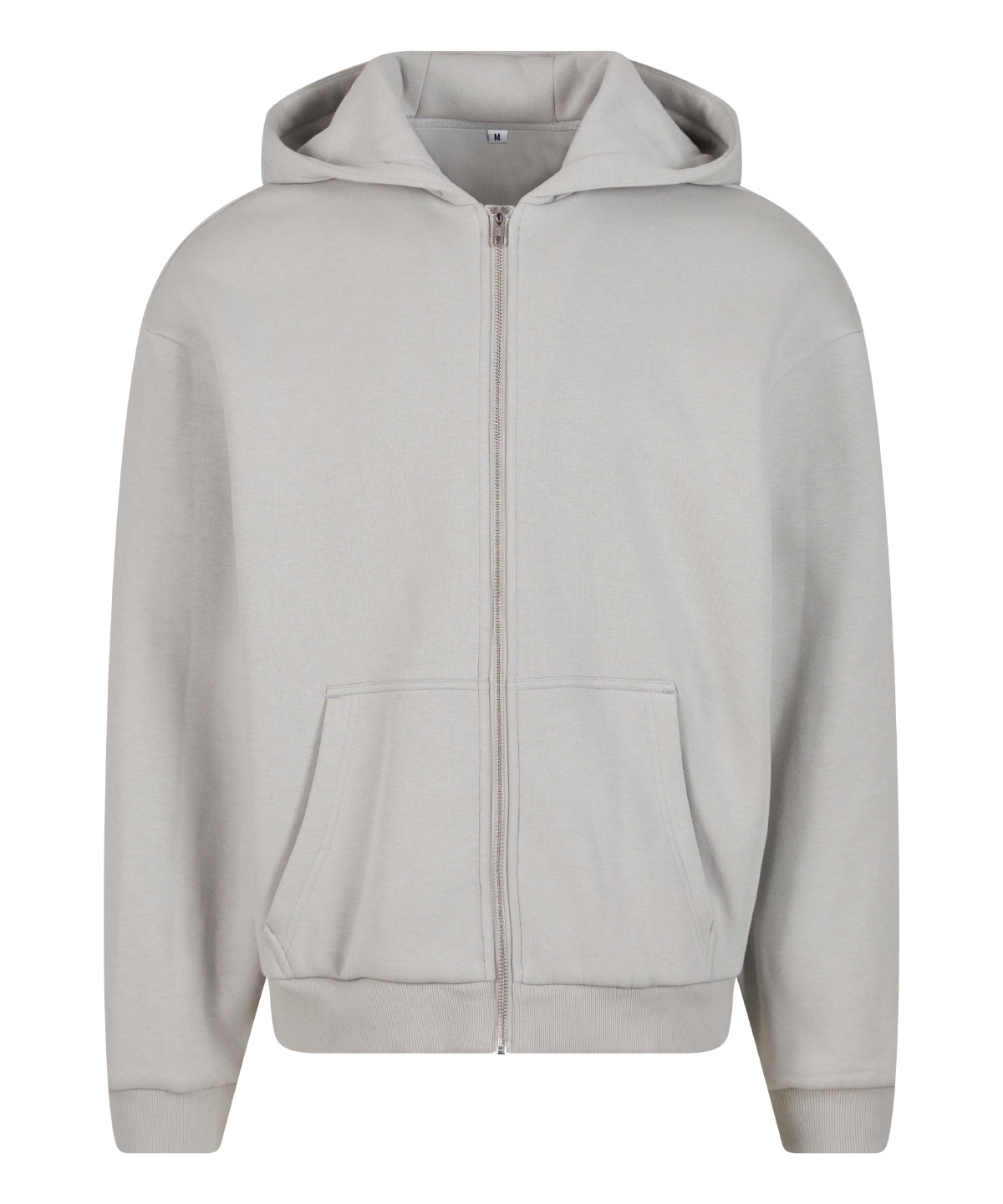 Fluffy zip hoodie - M - Light Asphalt