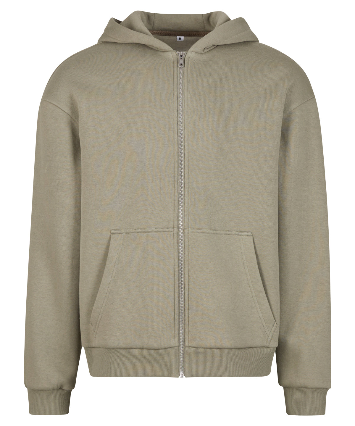 Fluffy zip hoodie - 3XL - Pale Olive