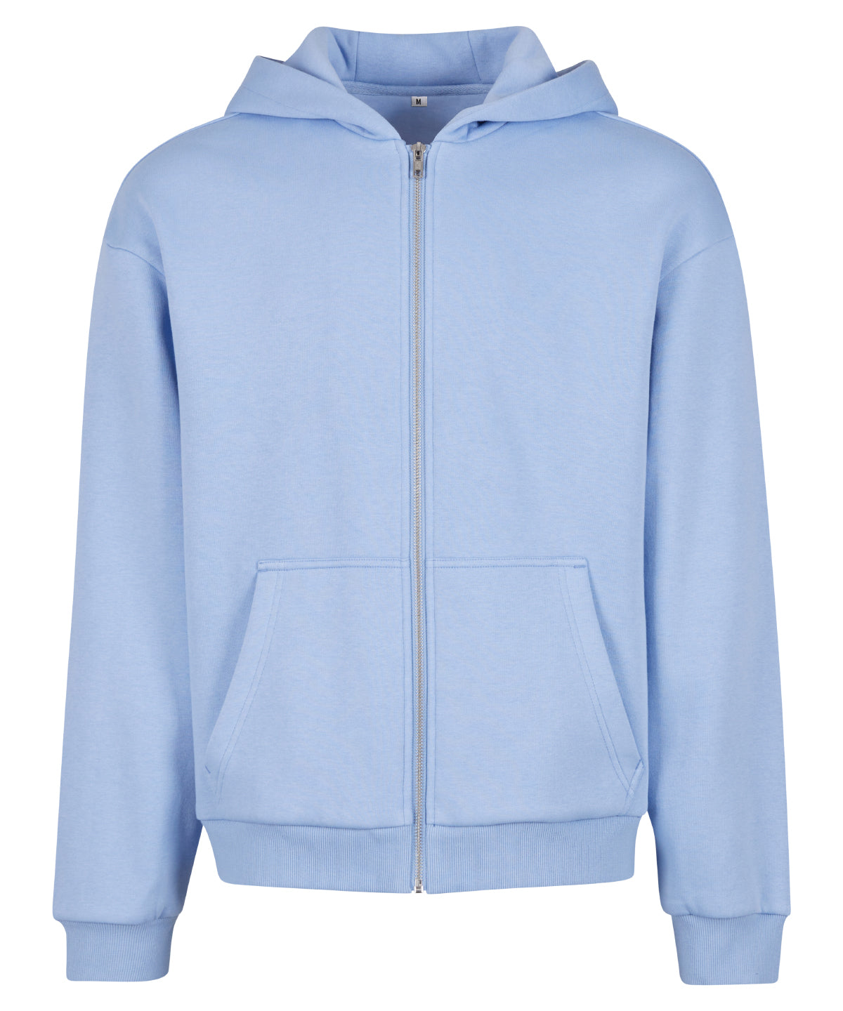 Fluffy zip hoodie - M - Powder Blue