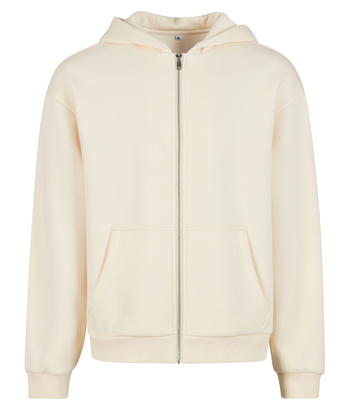 Fluffy zip hoodie - L - White Sand