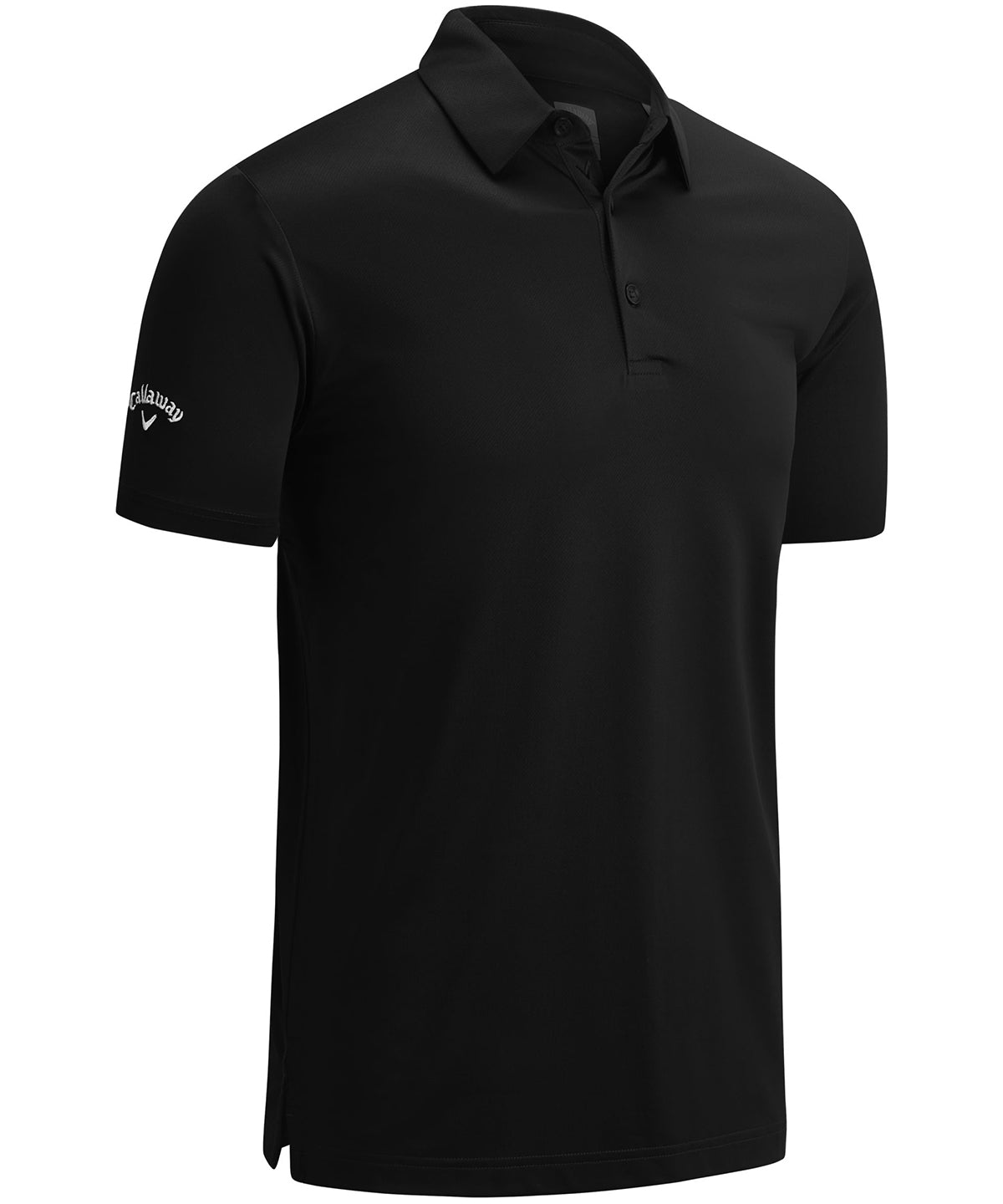 Swing Tech™ solid polo shirt with moisture-wicking performance and classic fit for active wear