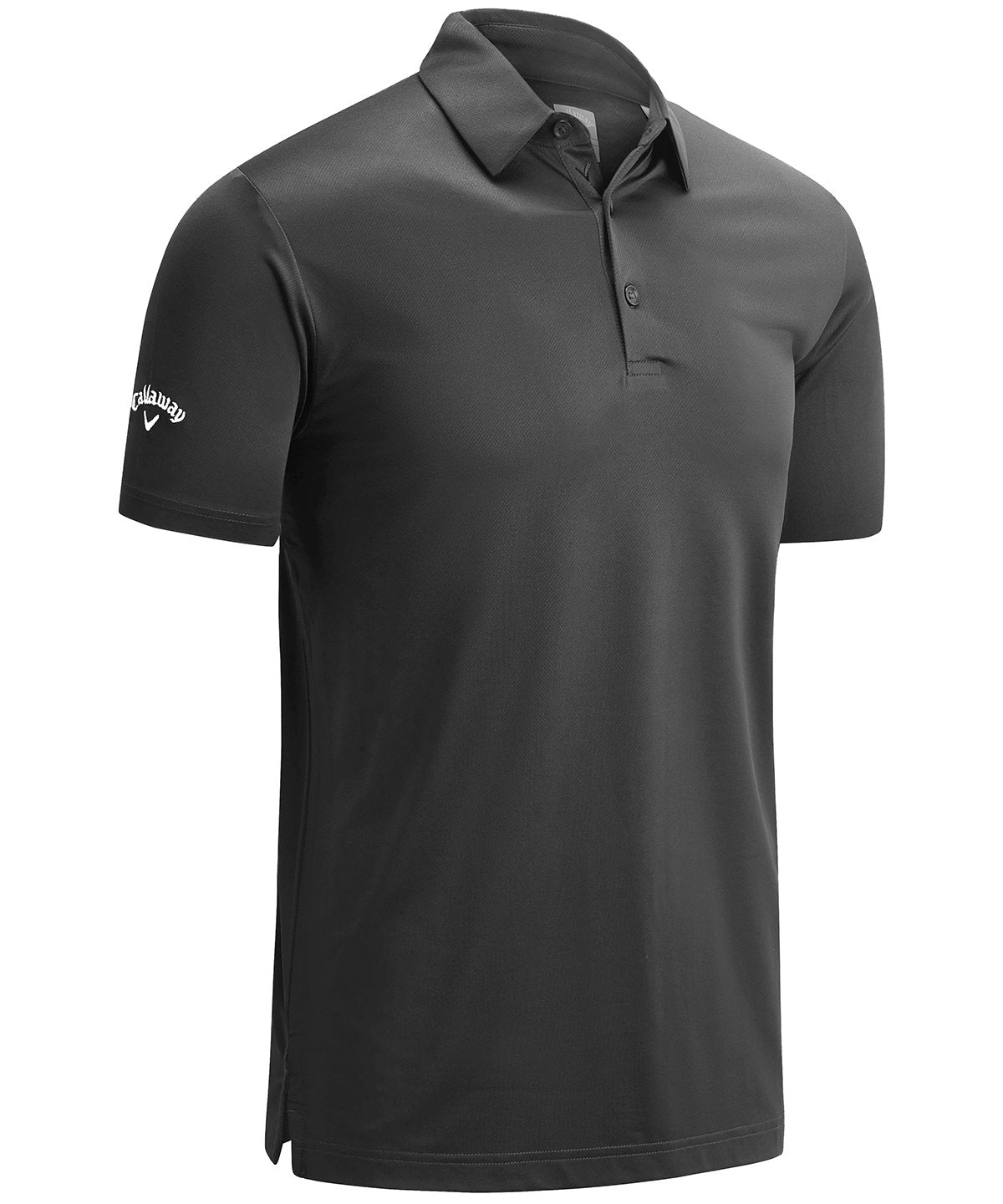 Swing Tech™ solid polo shirt with moisture-wicking performance and classic fit for active wear