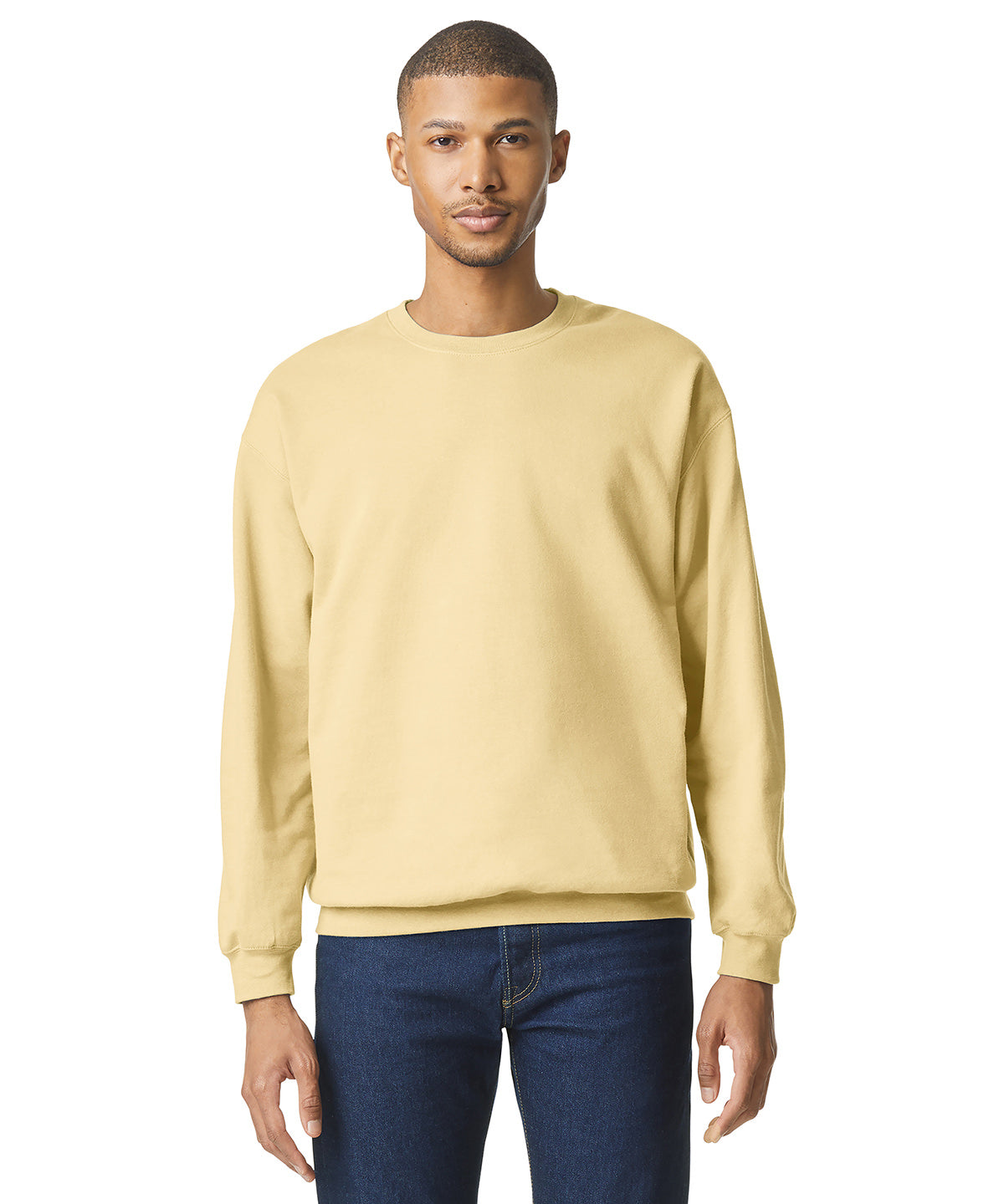 Softstyle™ midweight fleece adult crew neck - L - White