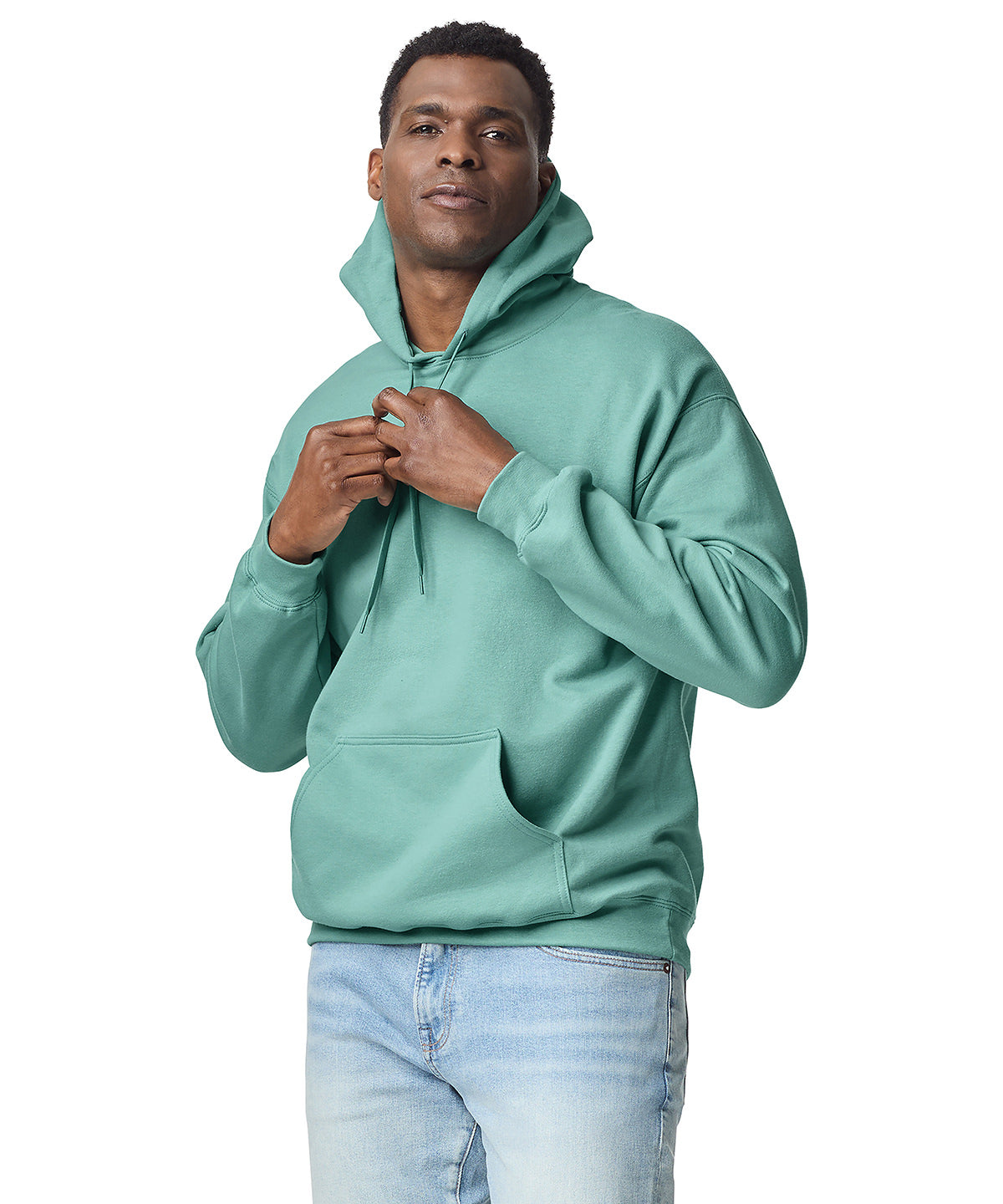 Softstyle™ midweight fleece adult hoodie - XL - Sky