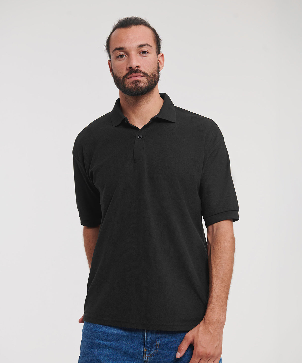 Classic polycotton polo - S - Bottle Green*